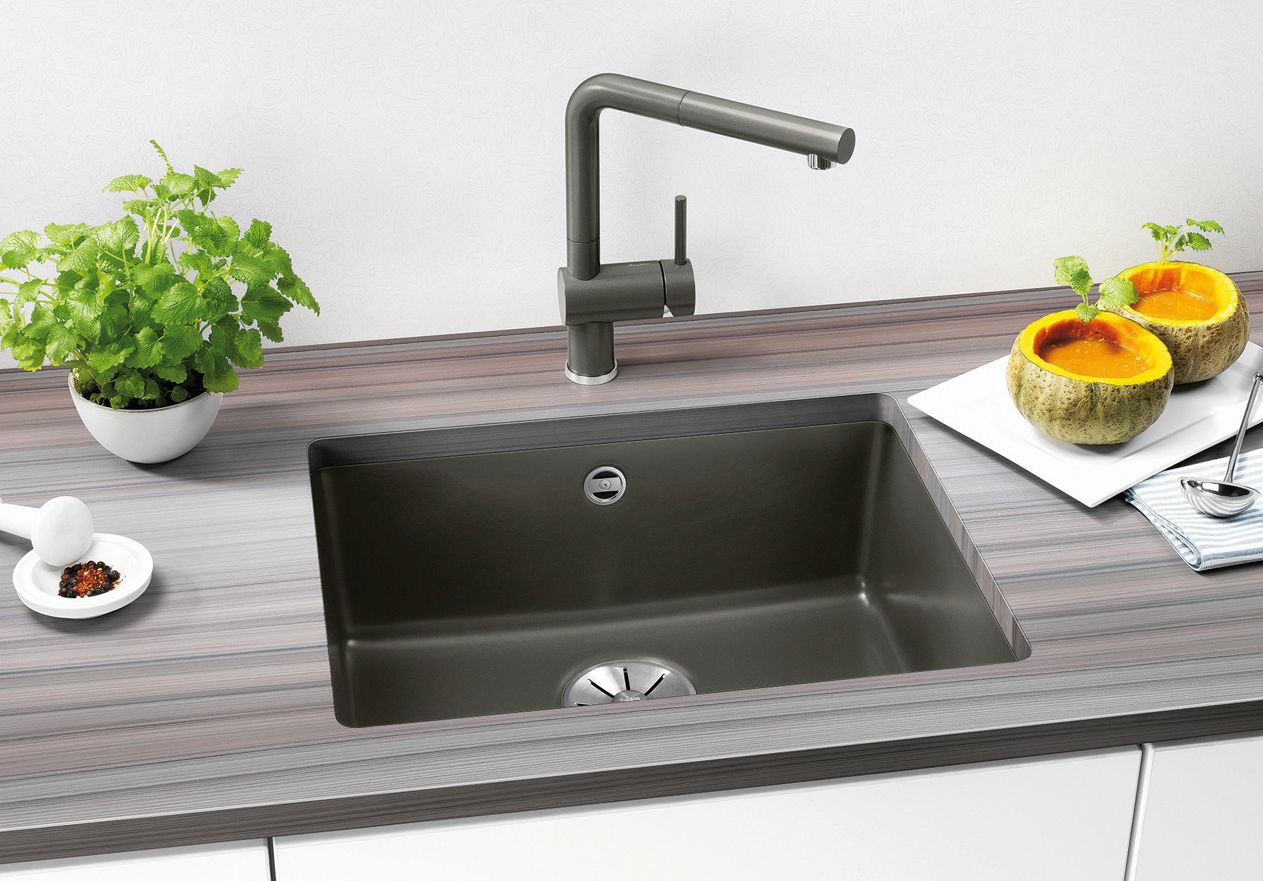 Blanco Küchenspüle SUBLINE 500-U, eckig, 46/53 cm, (1 St), erhältlich in mehreren Farben