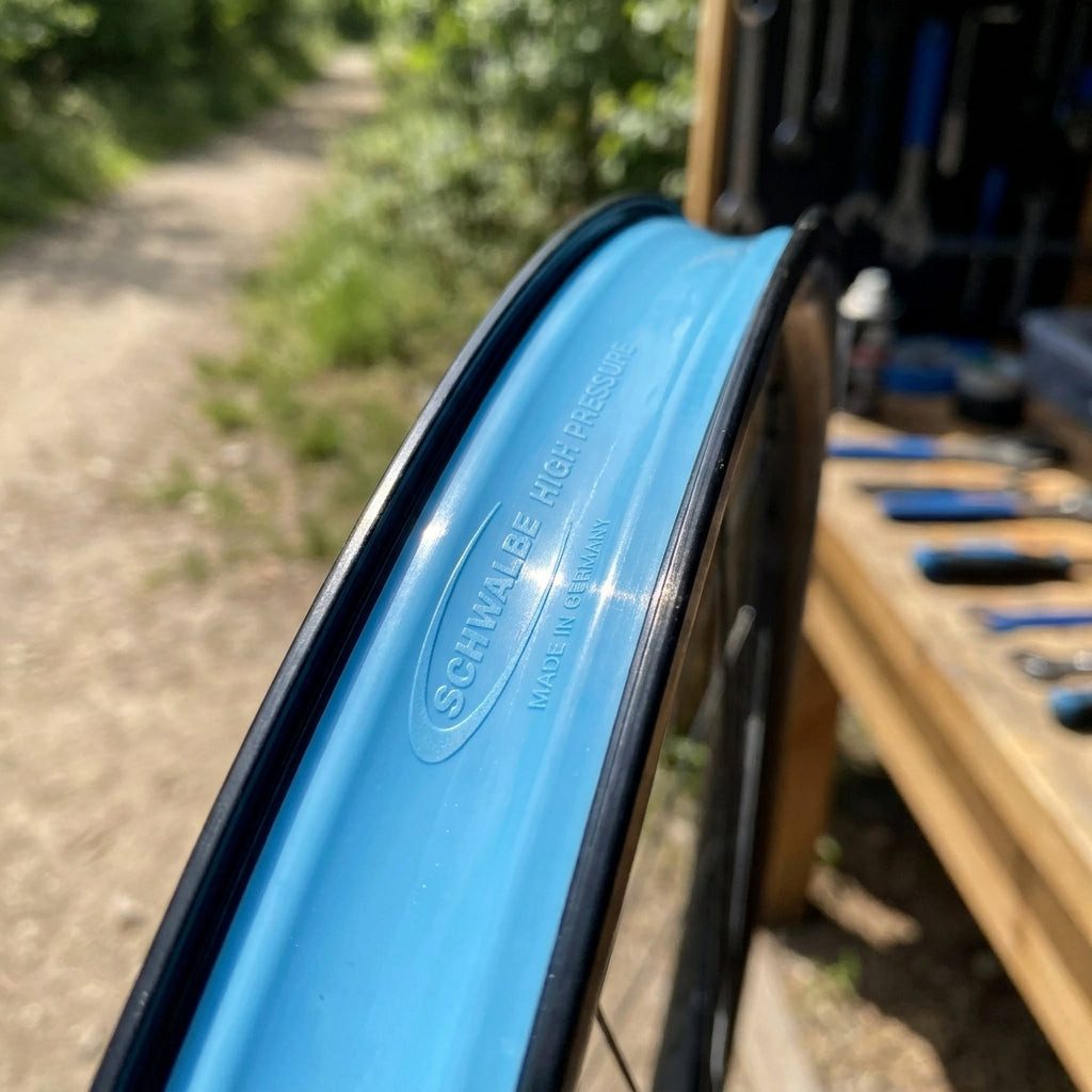 Schwalbe Felgenaufkleber Schwalbe High Pressure Felgenband 25-584 (27,5) TPU Sky-Blue - Pannen