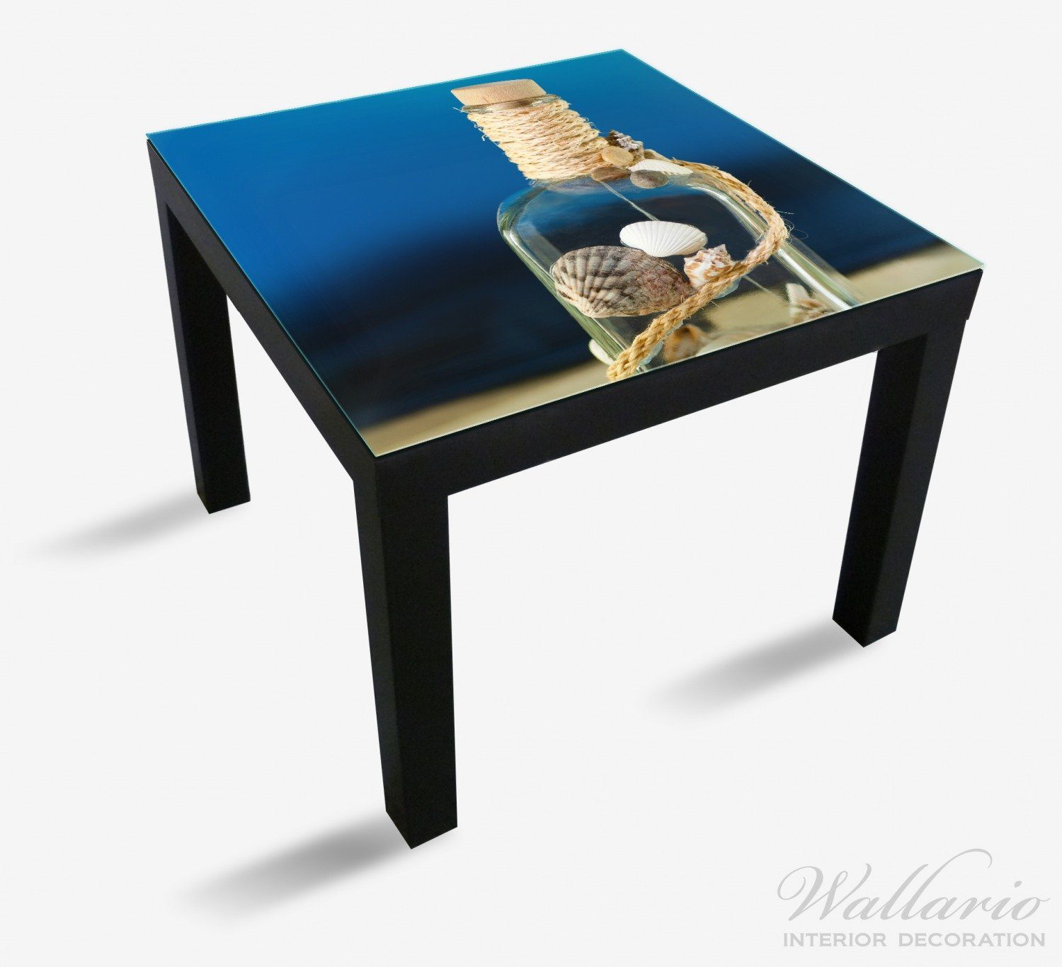 Lack Wallario St), für vom Tisch Meer Flaschenpost Tischplatte Ikea (1 geeignet