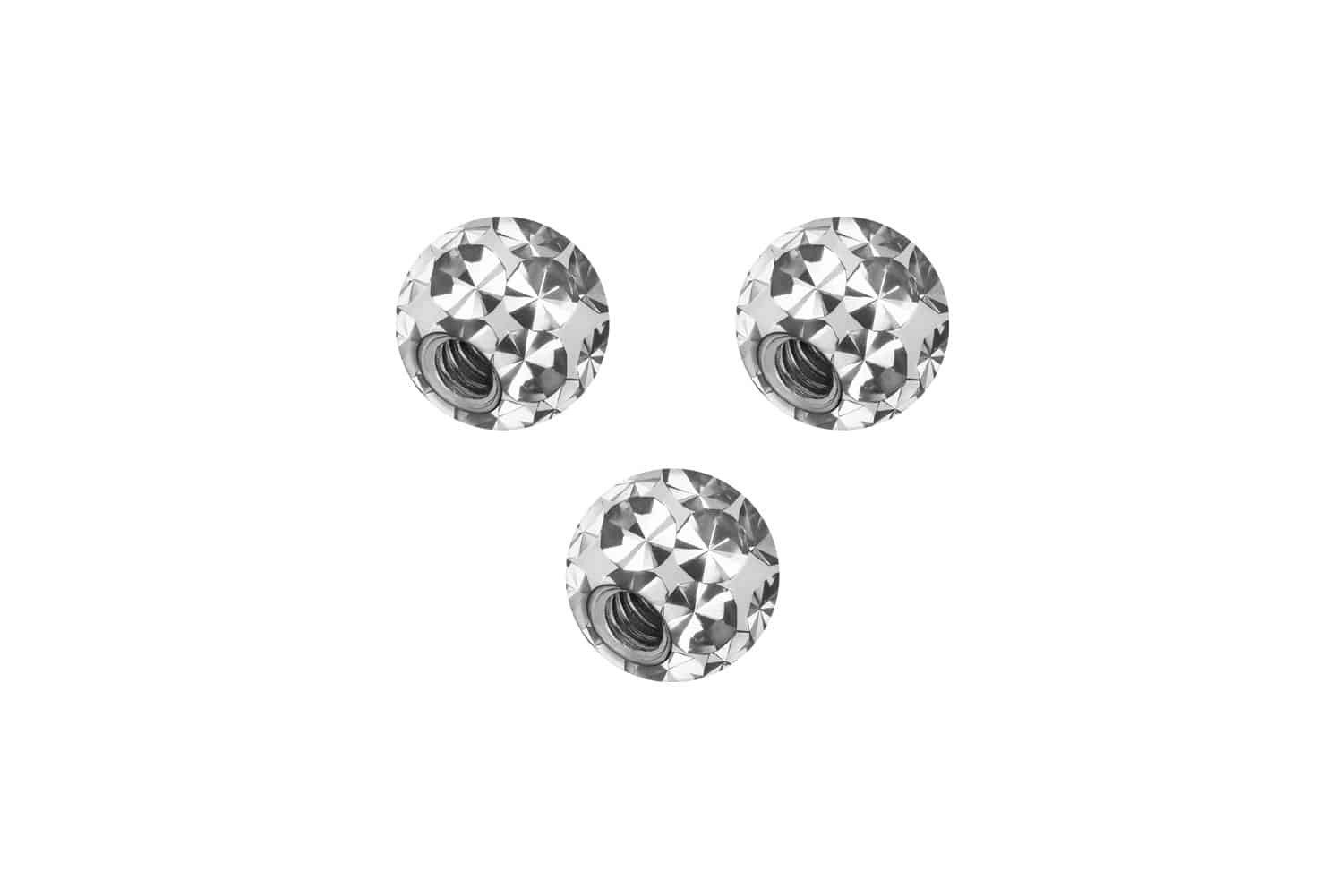 Piercing-Set SET Chirurgenstahl Schraubkugel EPOXY