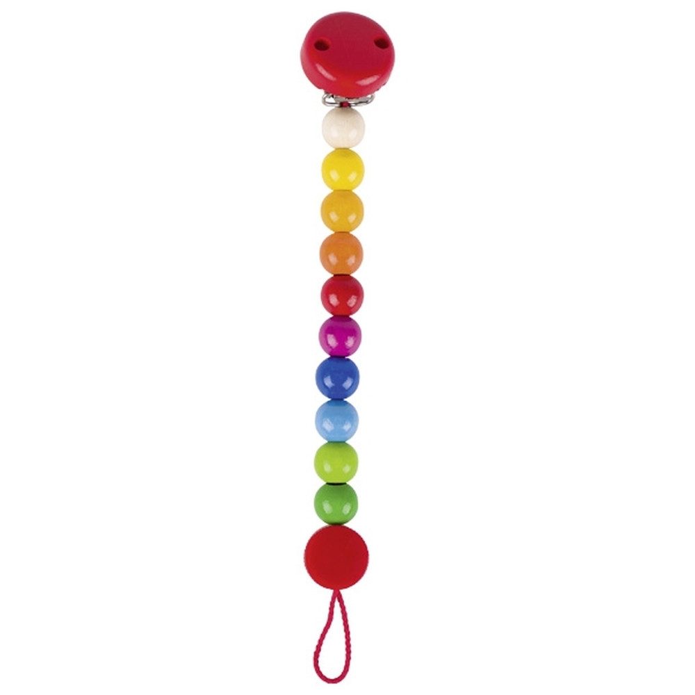 goki Schnullerbefestigung GOKI Schnullerkette Regenbogen