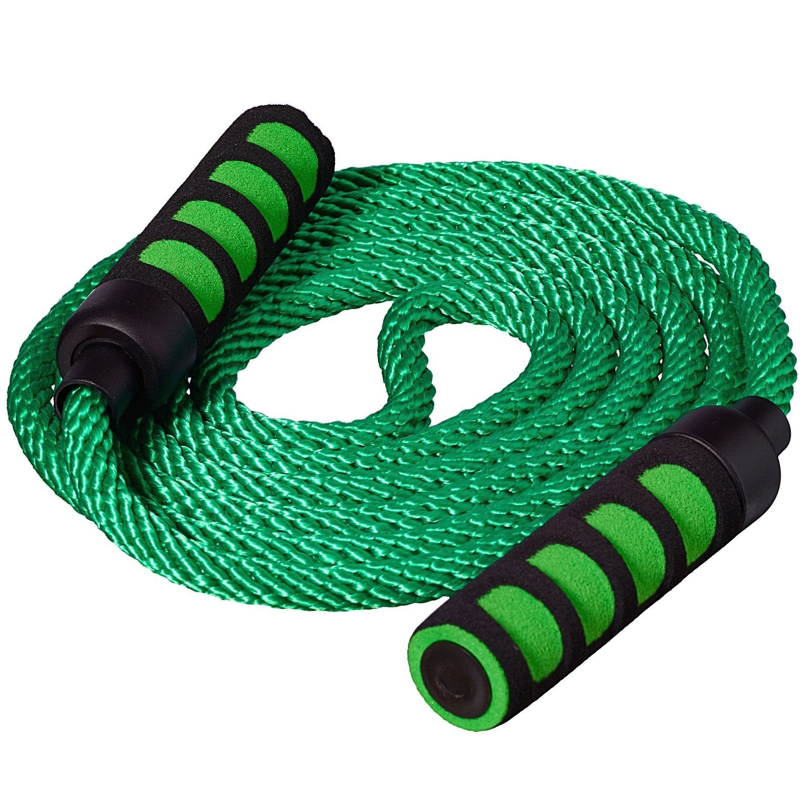 Best Sporting Springseil Springseil mit Softgriffen I Länge 400 cm I Farbe Grün, Ideal für spielerische Übungen mit Kindern