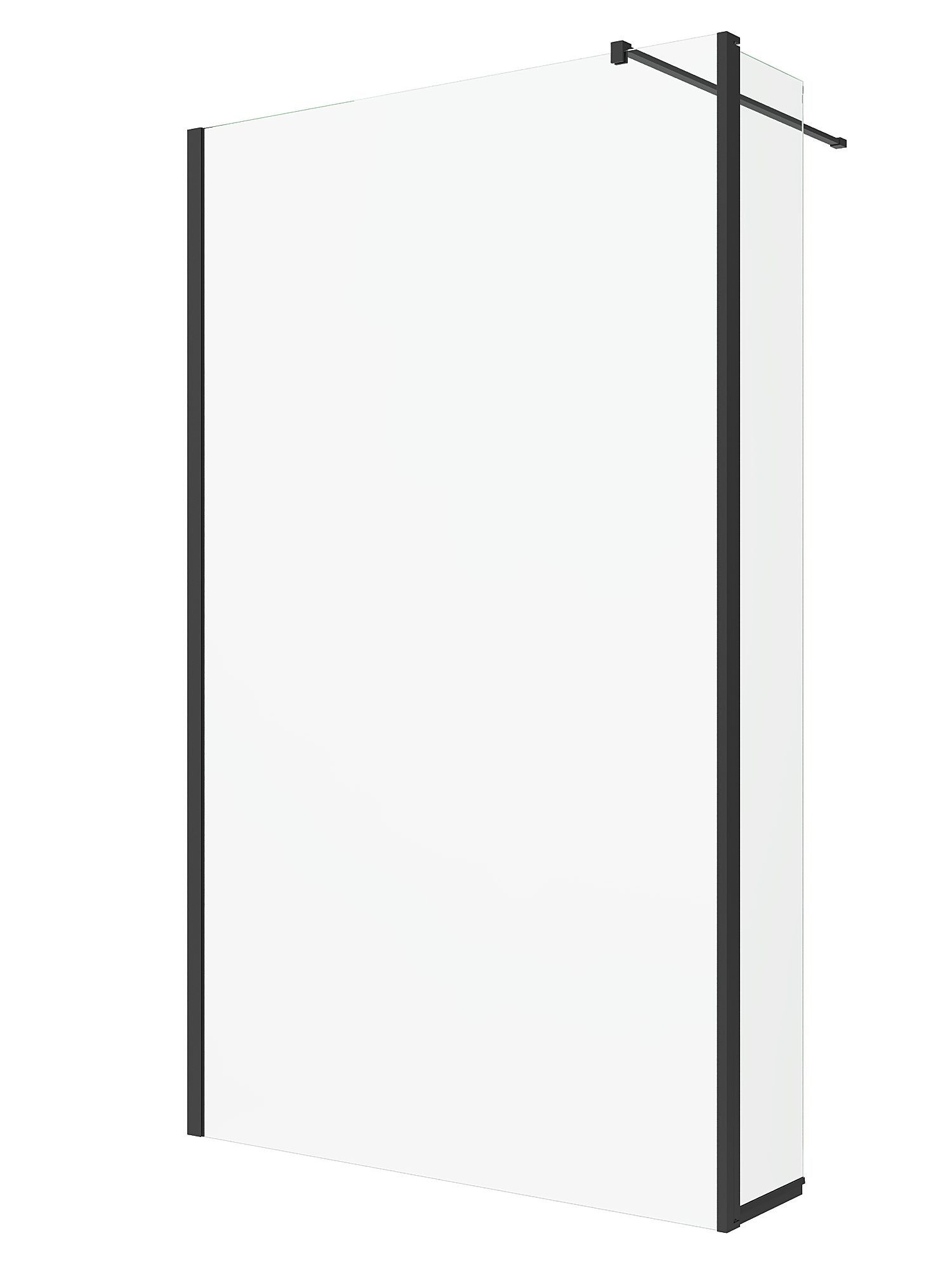 AQUABATOS Walk-in-Dusche Duschwand Duschabtrennung 80x200,90x200,100x200,110x200,120x200cm, 8 mm Einscheibensicherheitsglas (ESG) mit Nano-Beschichtung, mit Nebenteil
