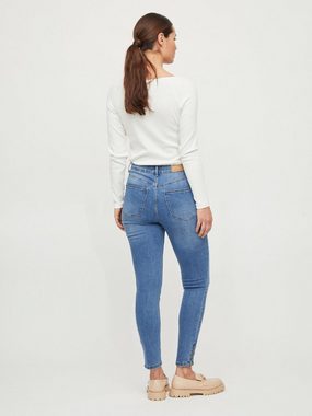 Vila High-waist-Jeans (1-tlg) Weiteres Detail, Plain/ohne Details
