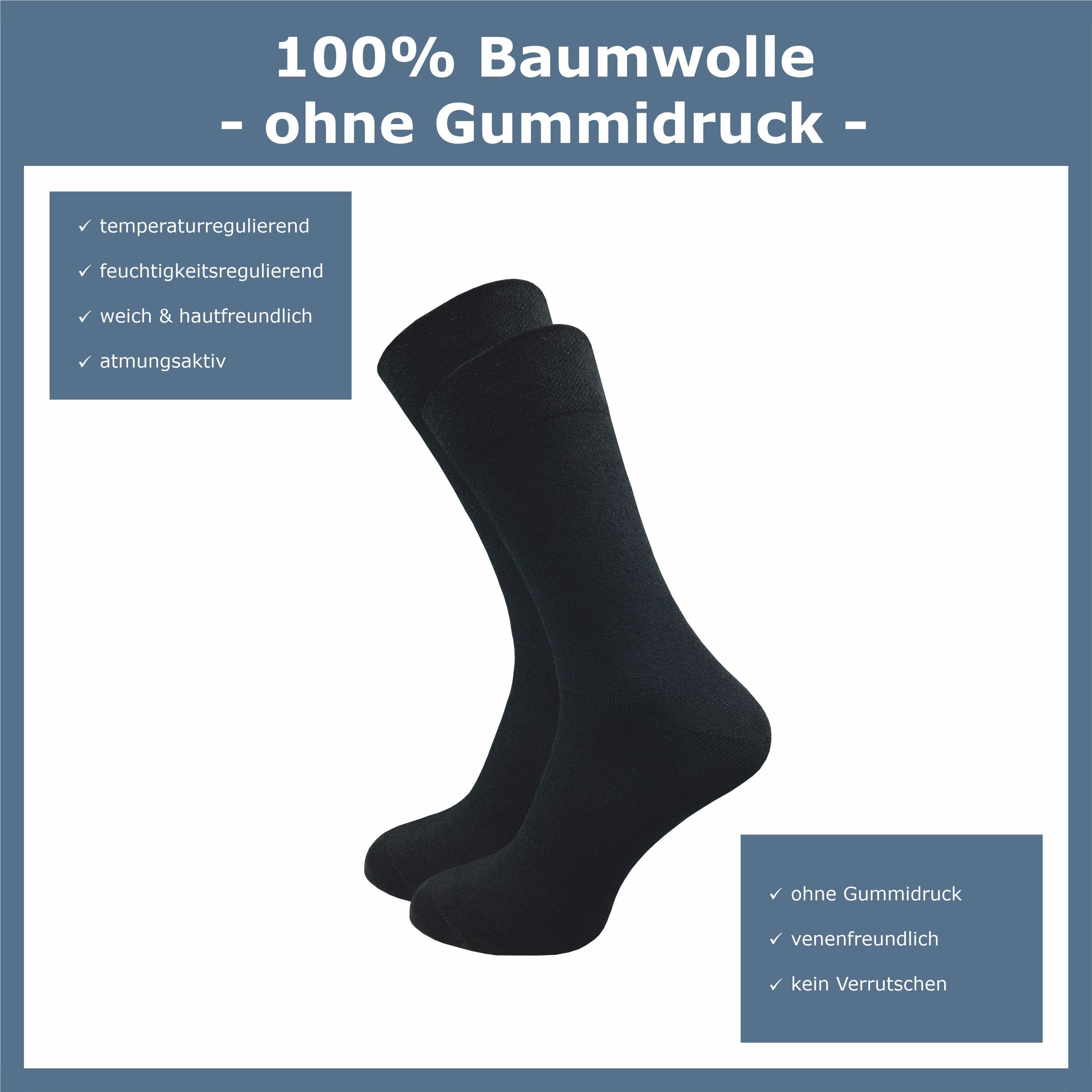 ca·wa·so Businesssocken für Herren aus 100 % Baumwolle - Reine Baumwollsock günstig online kaufen