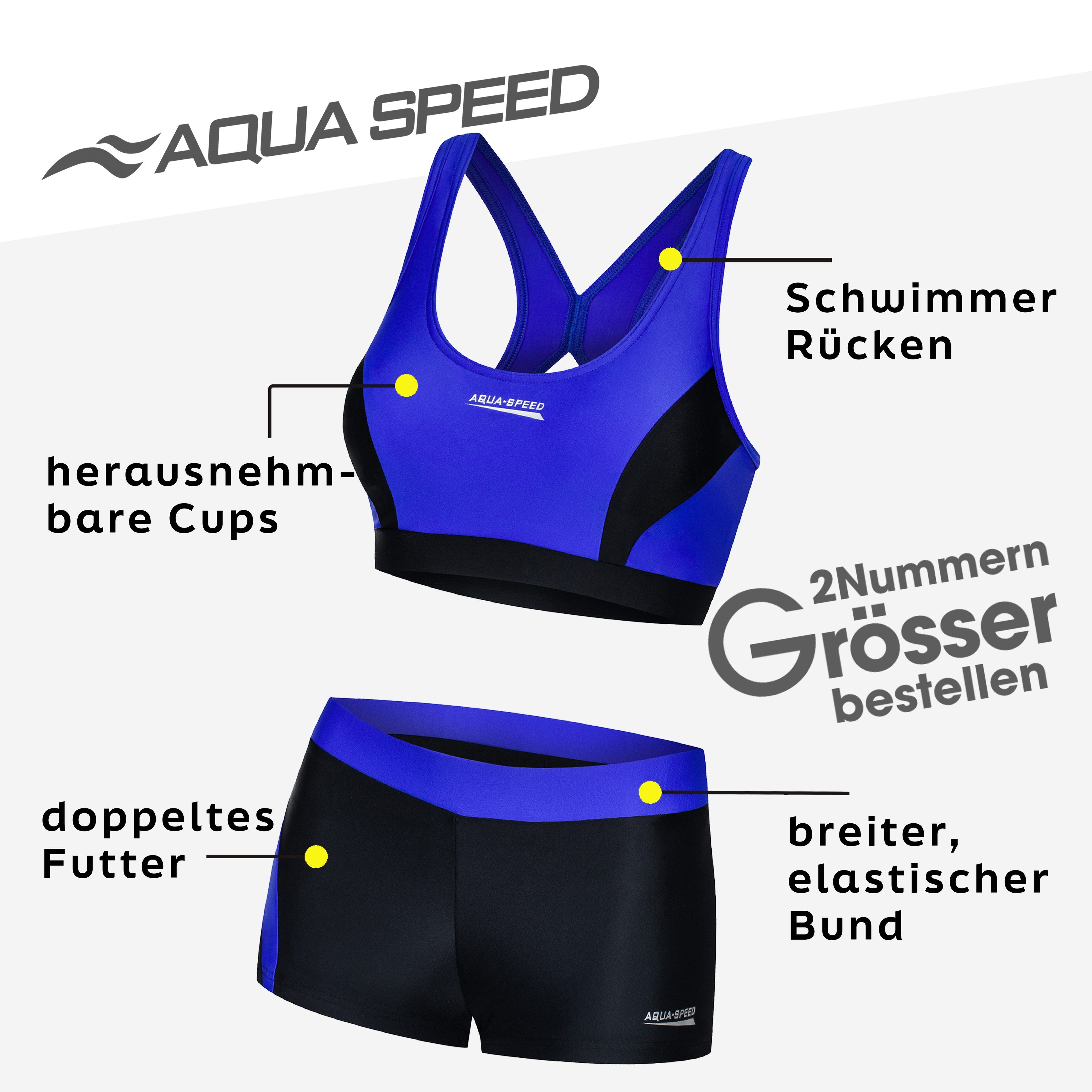 Aqua Speed Bustier-Bikini FIONA Damen Bikini Zweiteiler sportlicher & blick günstig online kaufen