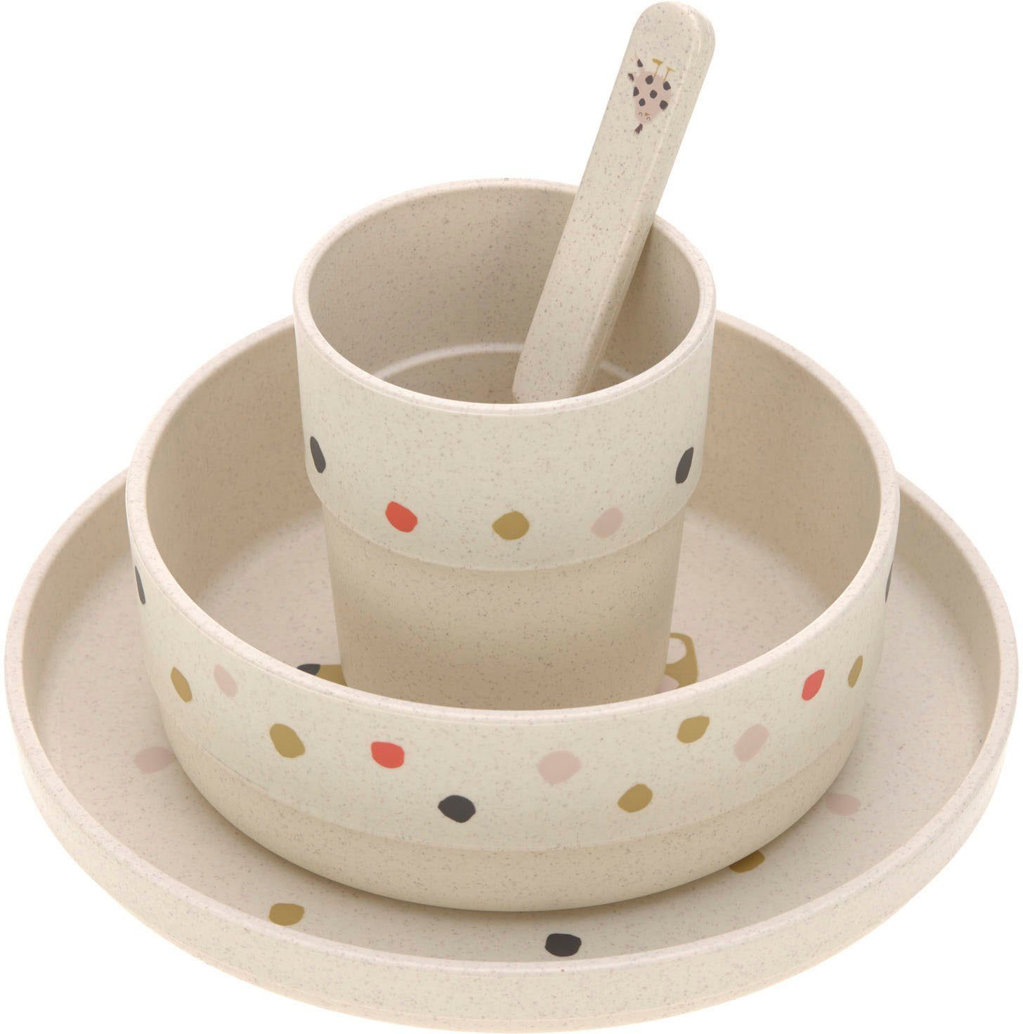 LÄSSIG Kindergeschirr-Set Little Mateys, spicy orange (4-tlg), 1 Personen, Polypropylen