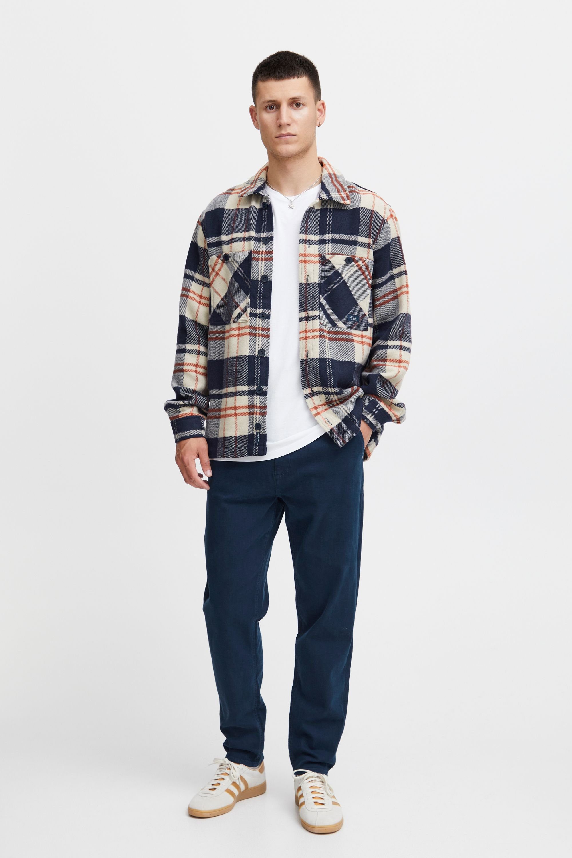 Blend 5-Pocket-Jeans BHCane Jeanshose mit weitem Schnitt und geradem Bein - Hurricane Fit