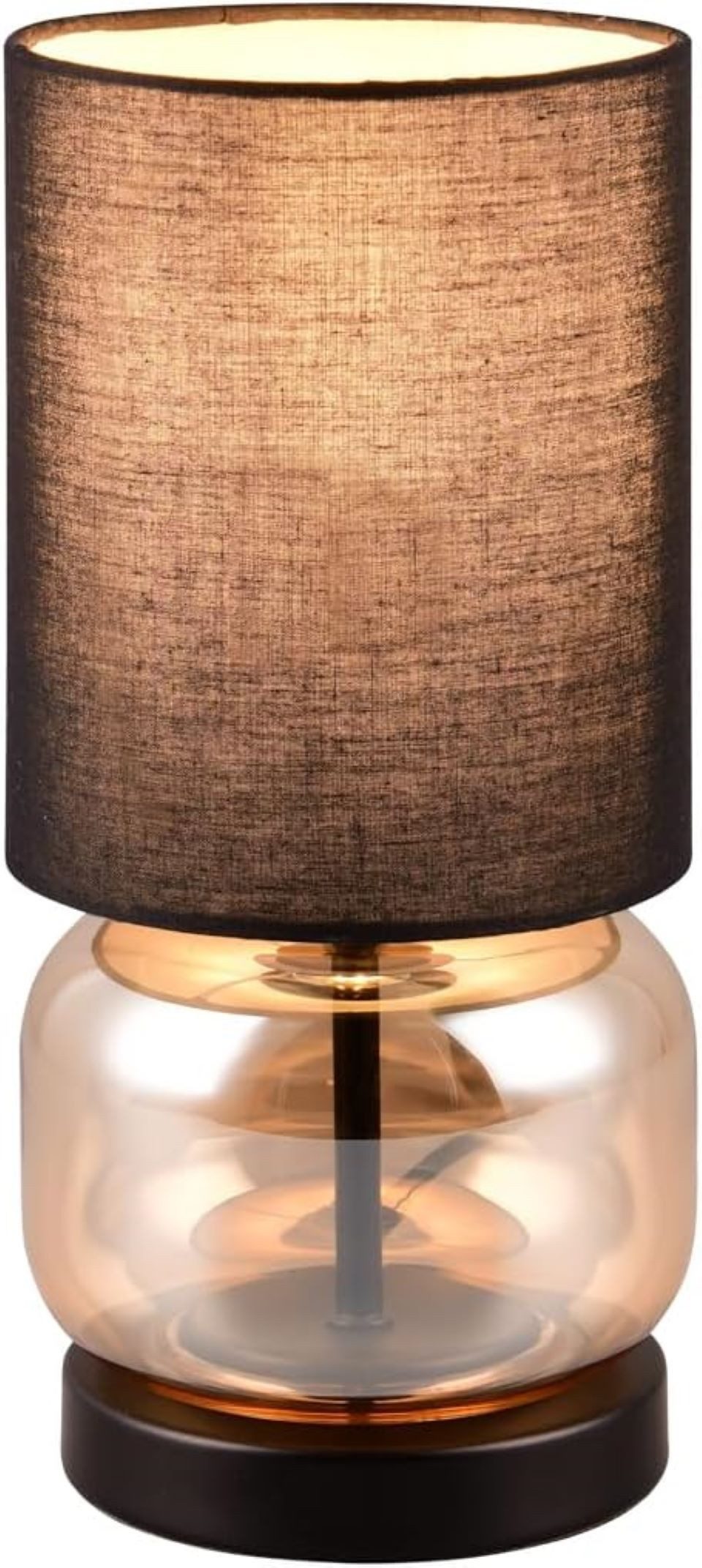 lightling Tischleuchte Elia, ohne Leuchtmittel, mit Schnurschalter, IP20 Indoor, amberfarbig