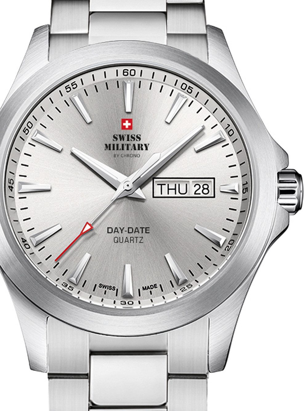 Swiss Military by Chrono Quarzuhr Swiss Military SMP36040.23 Herrenuhr 42mm 5ATM Swiss Military SMP36040.23 Herrenuhr 42mm 5ATM