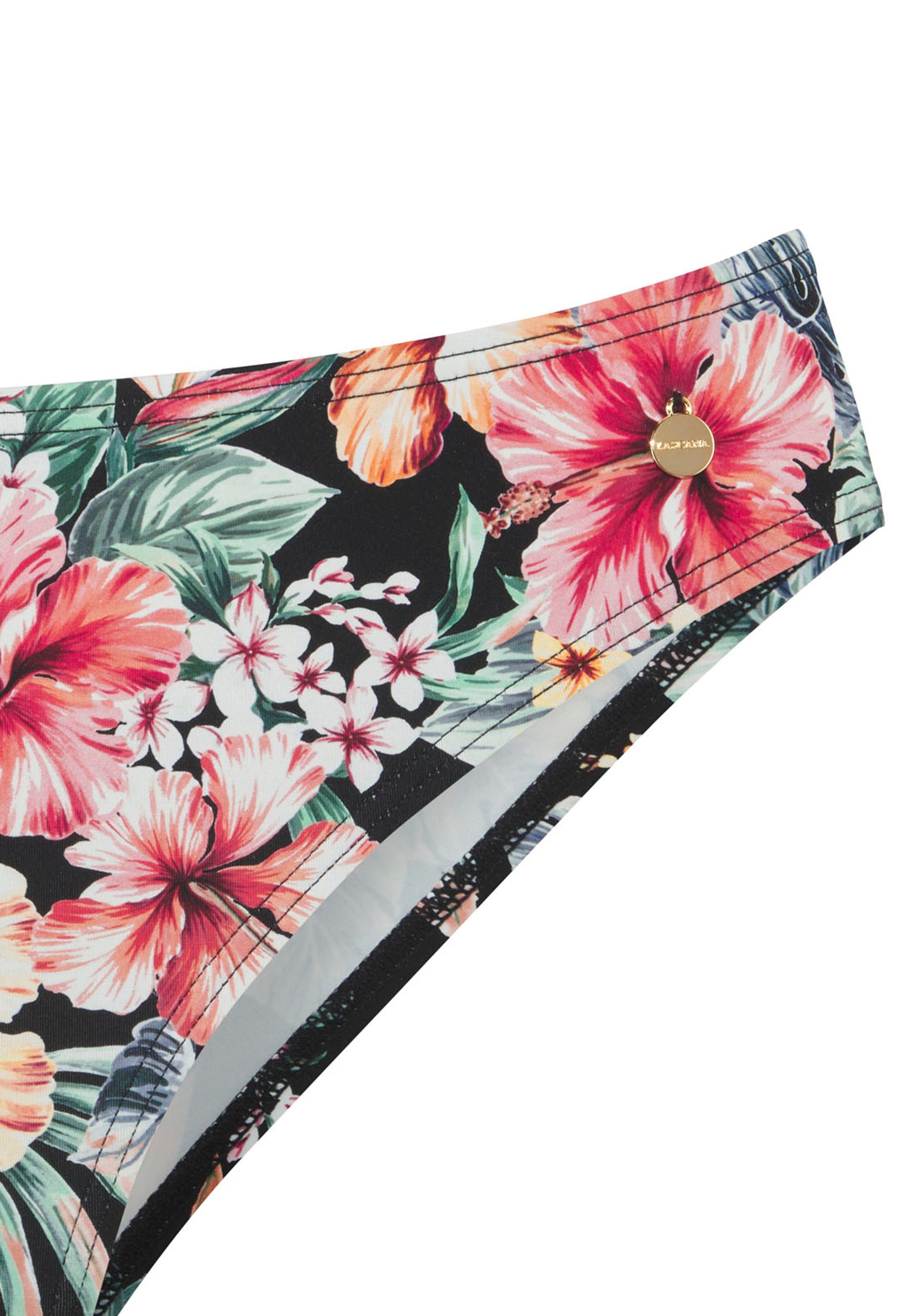 LASCANA Bikini-Hose Salsa mit normalem Schnitt und tollem Blumenprint