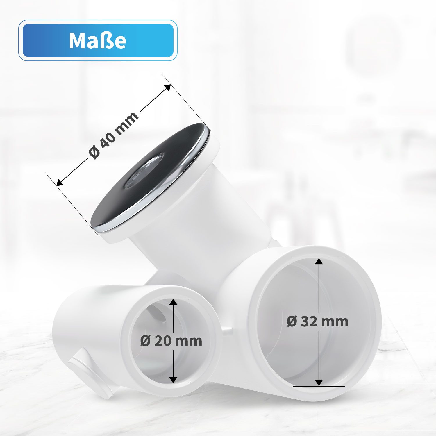 AQUADE Massagedüse Rückendüse, verchromt für Whirlpool Jacuzzi