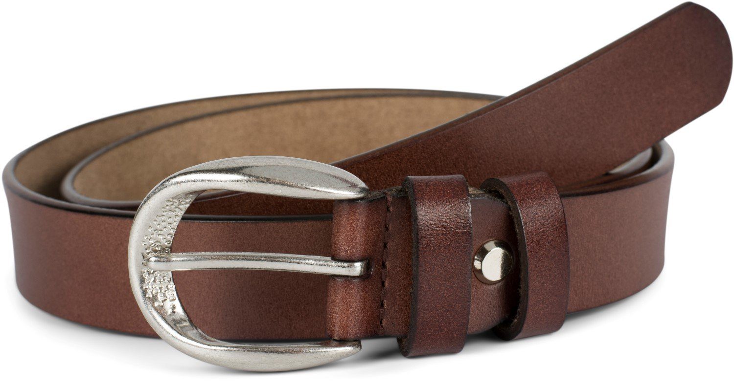 styleBREAKER Ledergürtel Schmaler Unisex Echtleder Gürtel günstig online kaufen