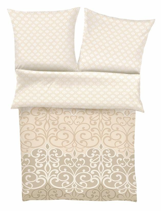 Zeitgeist Bettwäsche Wabe, Feinflanell, 3 teilig, mit barocken Elementen