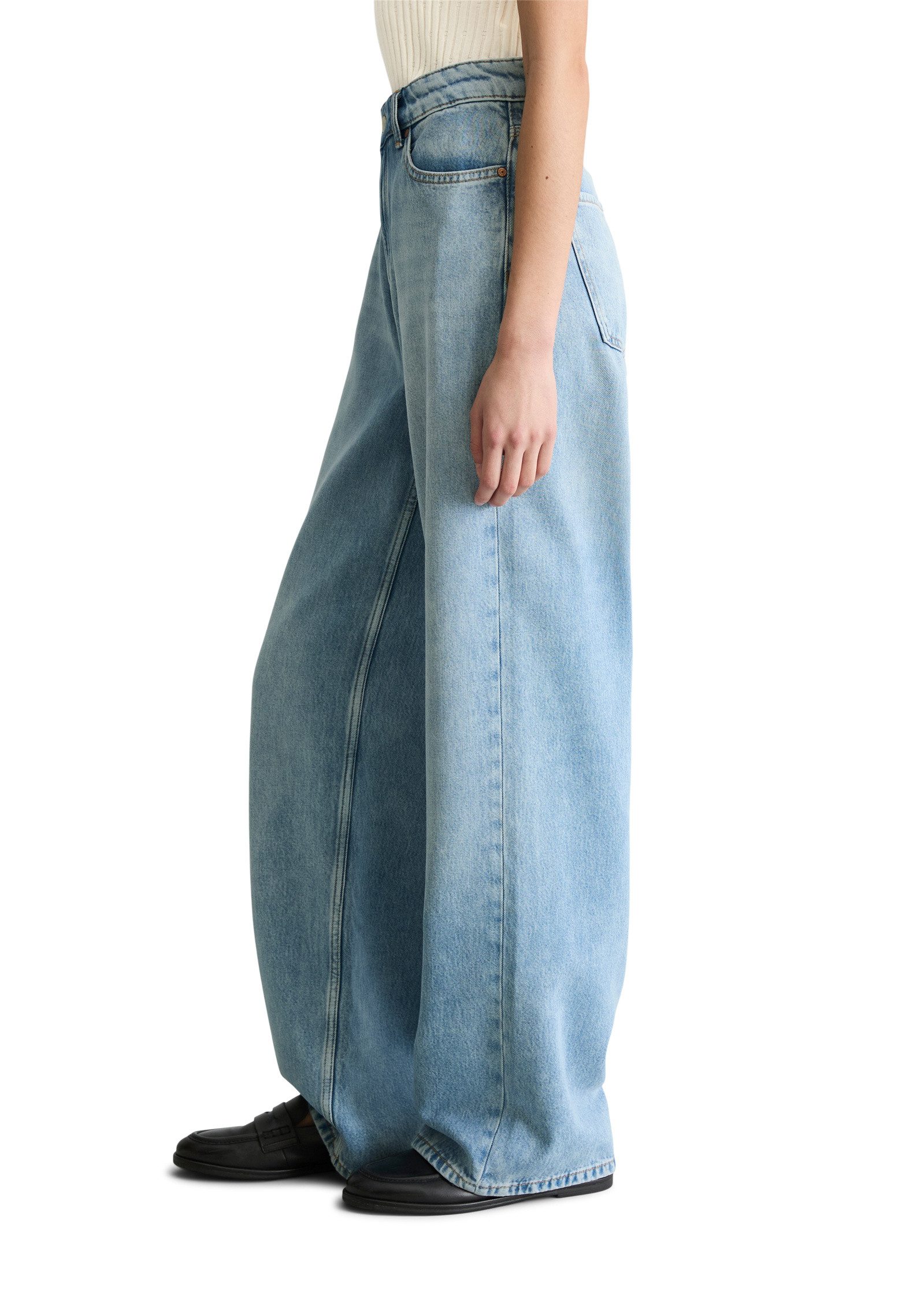 Marc O'Polo DENIM Weite Jeans aus weichem Lyocell-Organic-Cotton-Mix
