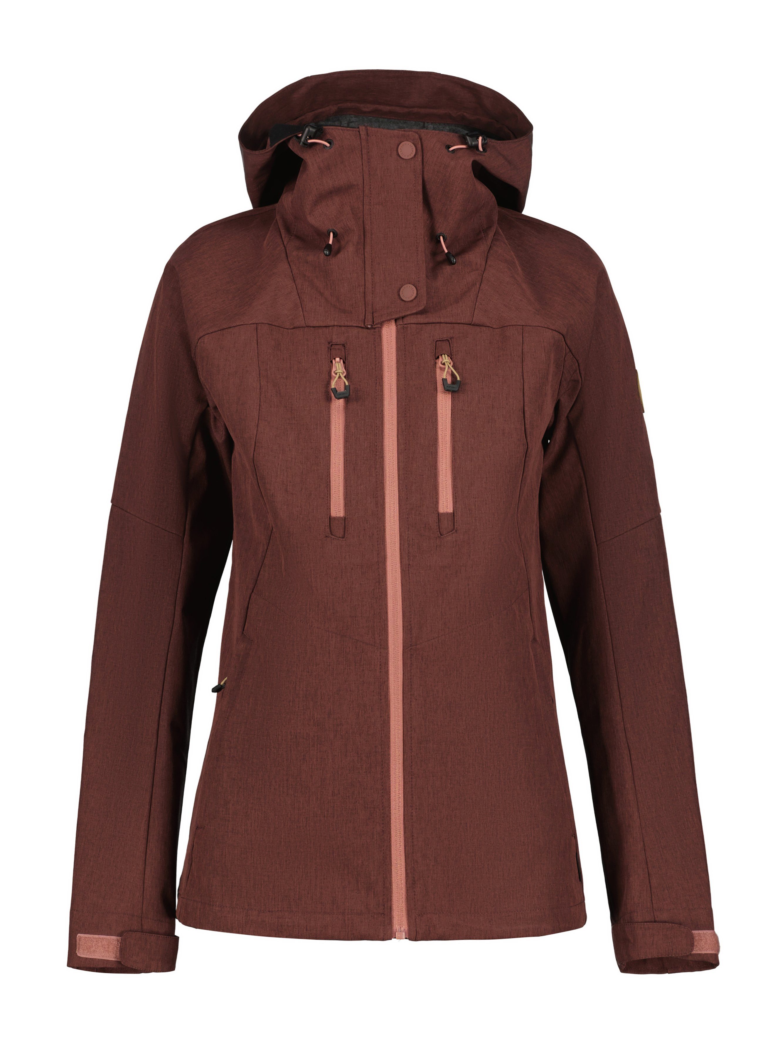 ICEPEAK METZ Ärmel mahogany mit Icepeak Markenlabel am Softshelljacke