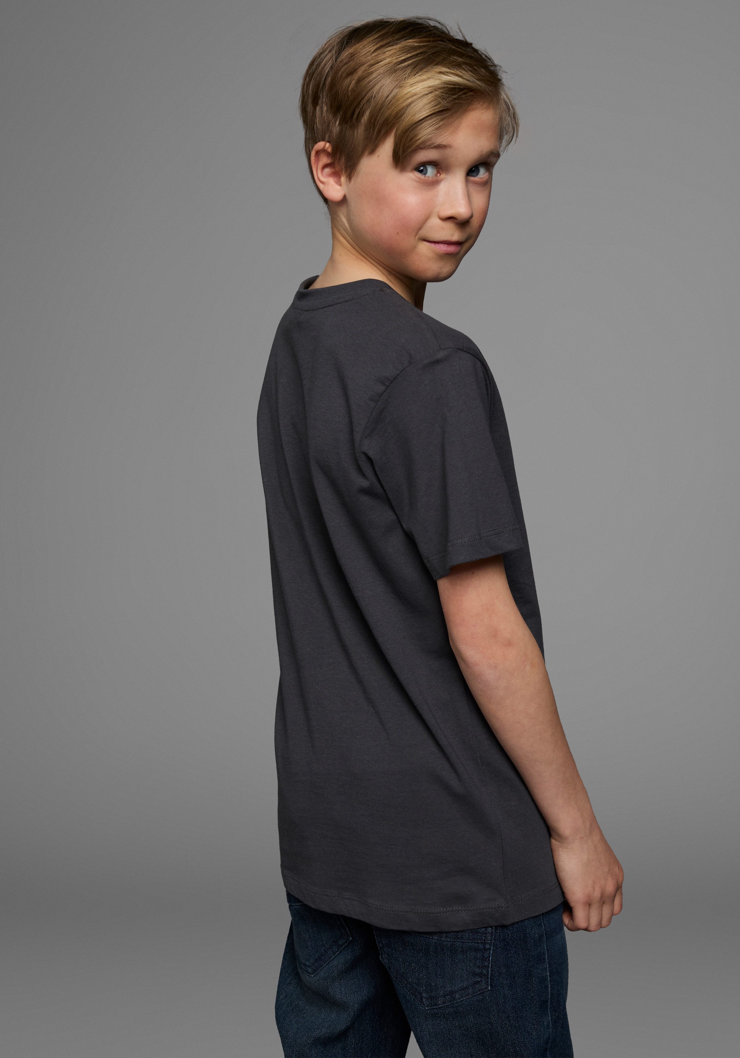 KIDSWORLD T-Shirt ICH BIN NICHT STUR Kurzarm, mit Rundhalsausschnitt, mit trendigem Aufdruck