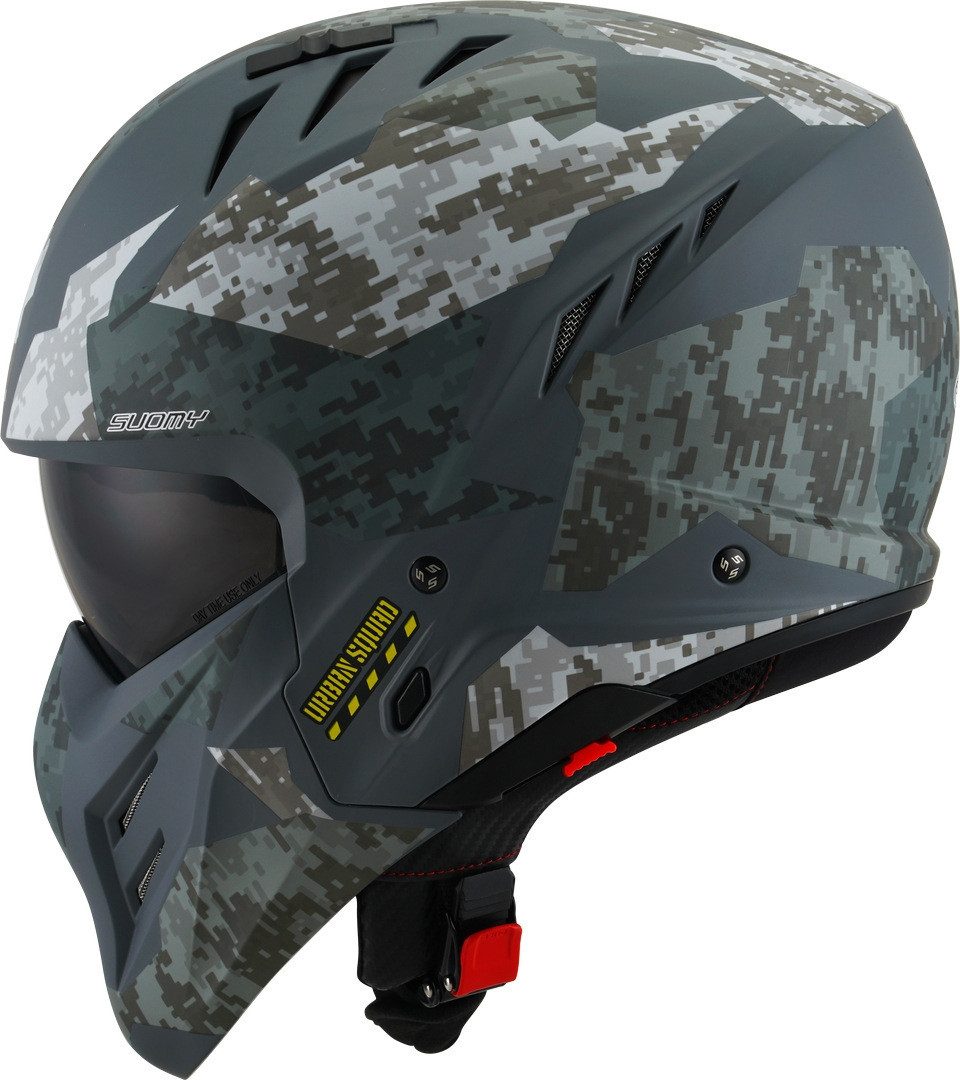 Suomy Motorradhelm Armor Urban Squad Jethelm, integriertes Sonnenvisier