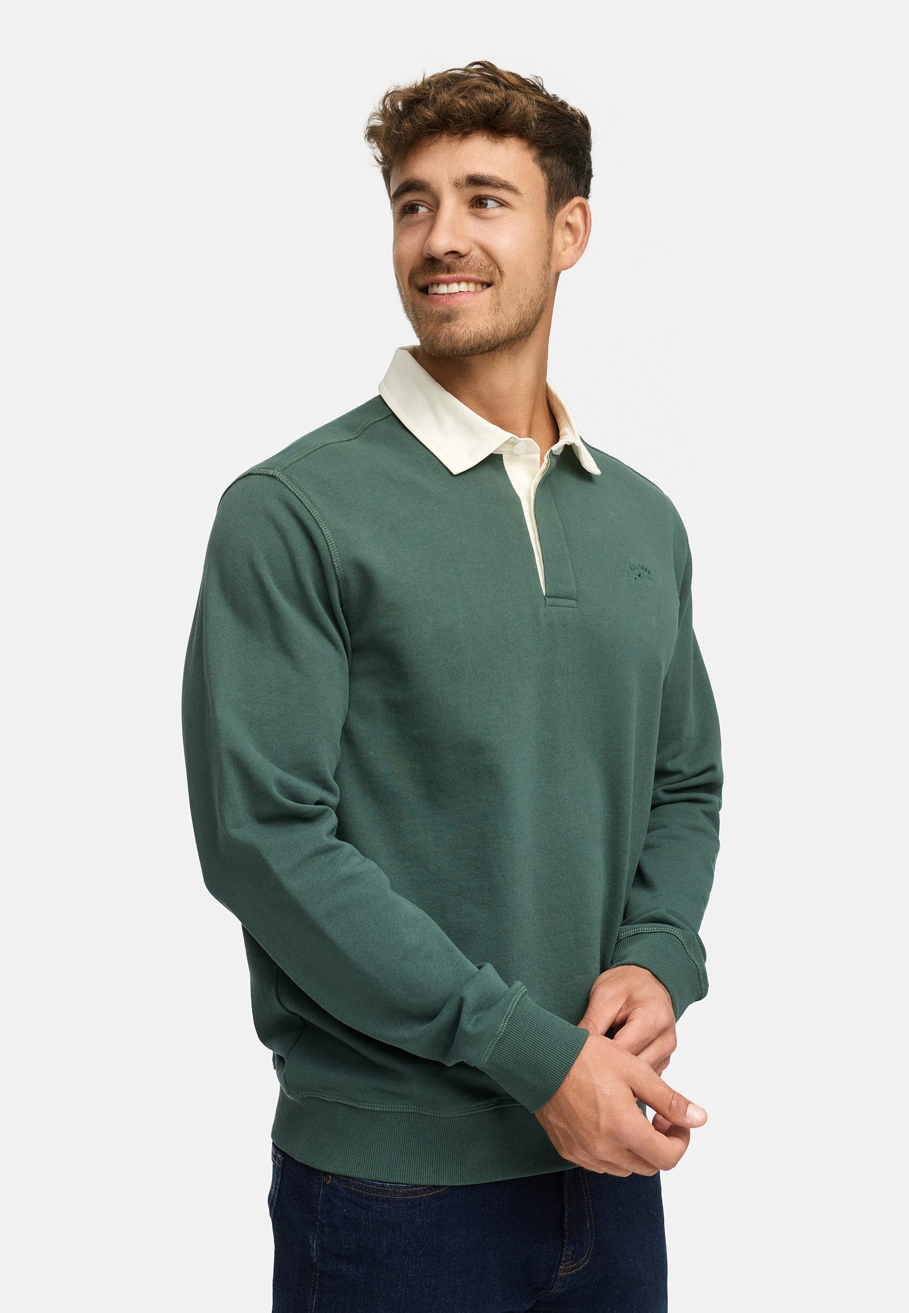 Indicode Sweater Herren INDisnar Sweatshirt Herrenpulli (Sweatshirt) Sweatshirt aus 100% Baumwolle