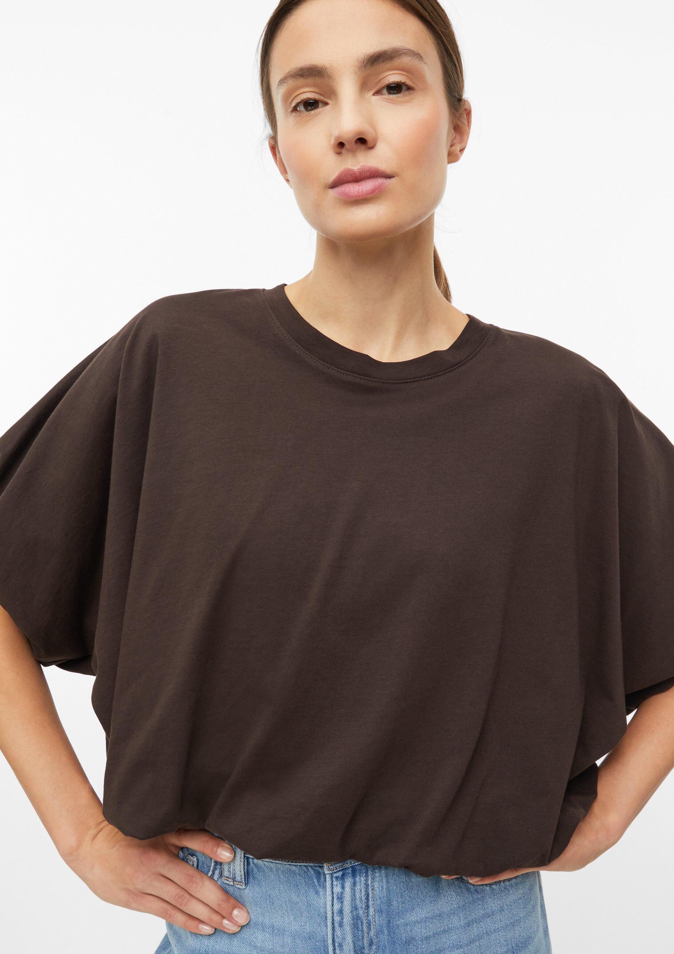 s.Oliver Kurzarmshirt T-Shirt Oversize T-Shirt mit Ballonsaum – Bild 4 von 5