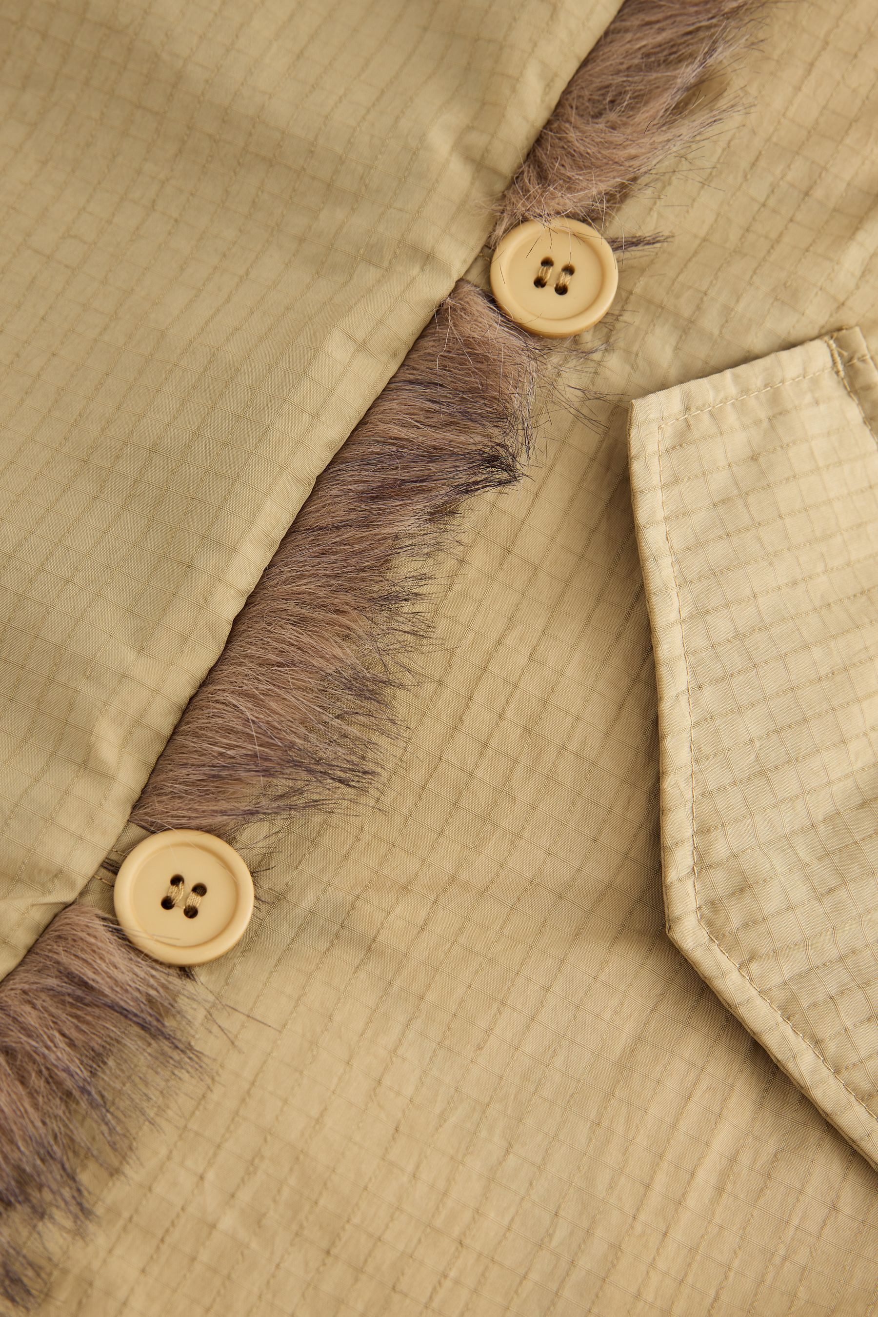 Next Steppmantel Parka-Bomberjacke mit Kunstfellbesatz (1-tlg) – Bild 3 von 3