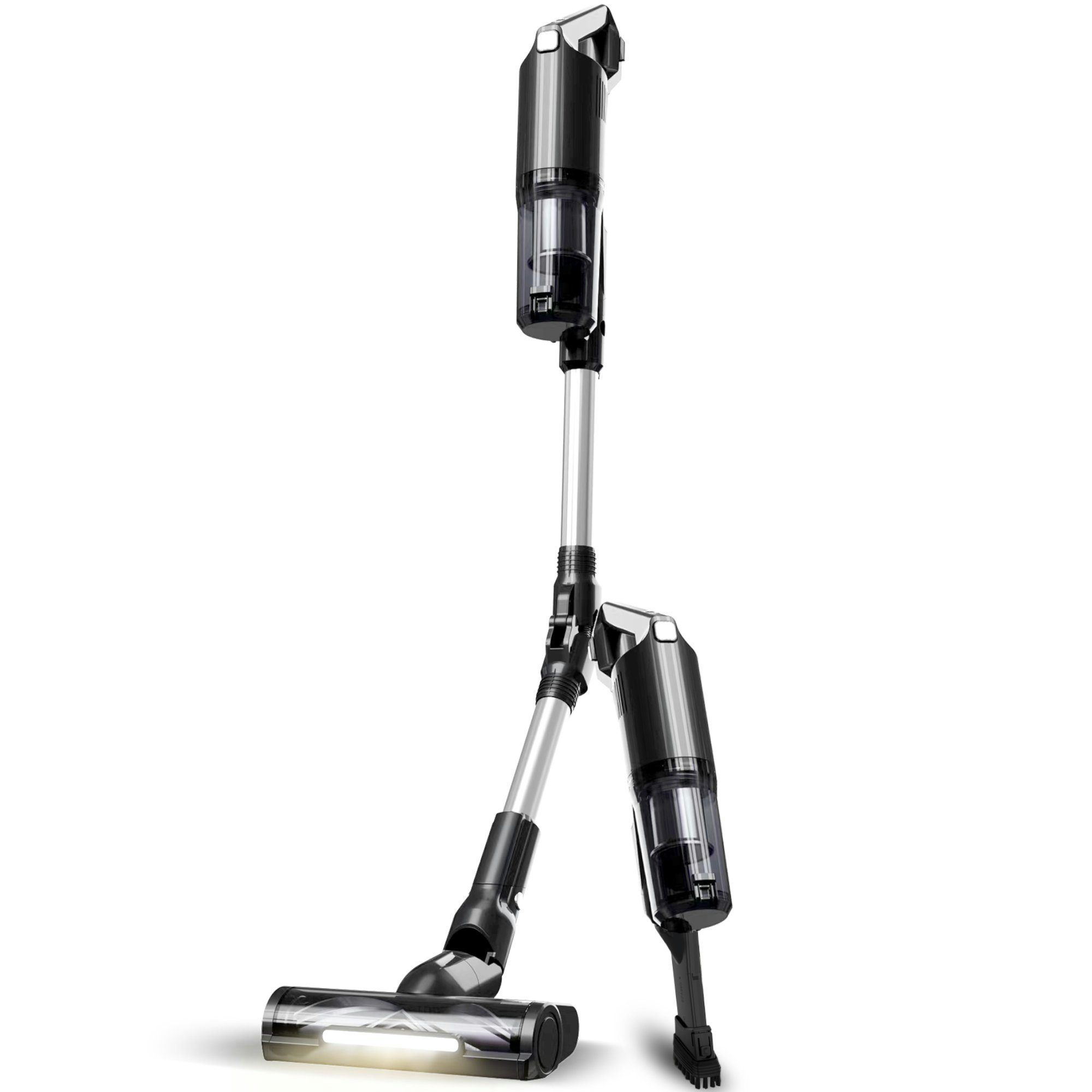 TurboTronic by Z-Line Akku-Hand-und Stielstaubsauger 11 kpa, faltbar, ultra-Leichtgewicht Boden Пилосмоки, 120 W, beutellos, kabelloser Handsauger mit Wandhalterung