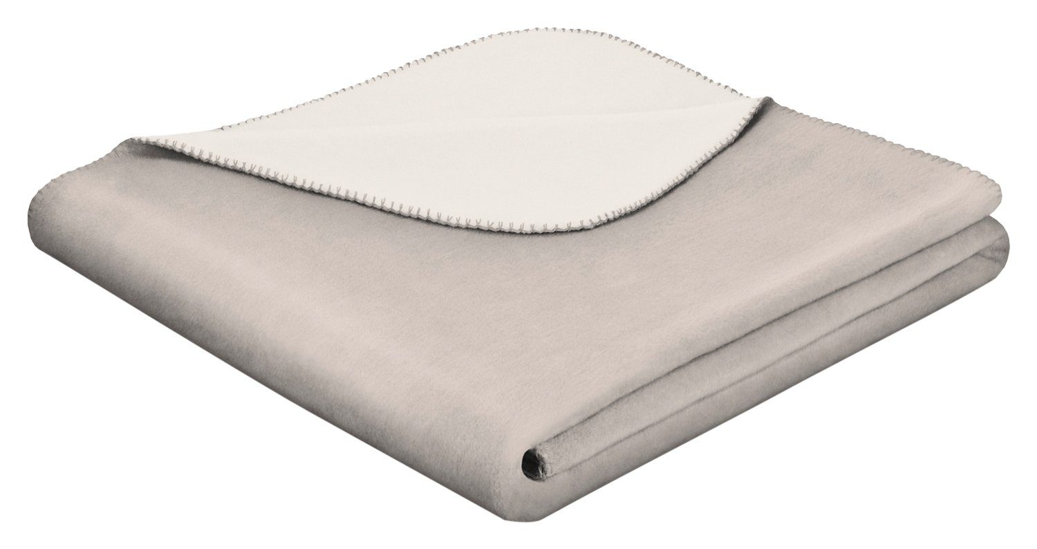 Wohndecke DALORA, Doublefacedecke, Beige, Creme 150 x 200 cm