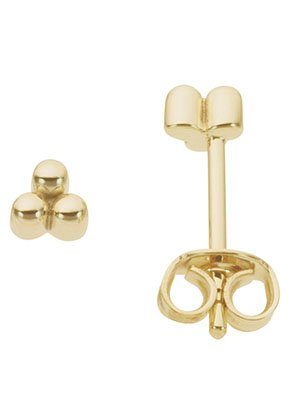 Paar Ohrstecker Schmuck Geschenk Gold 333 Ohrschmuck Kugeln Dreieck