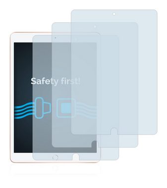 Savvies Schutzfolie für Apple iPad 10.2" WiFi 2019 (7. Gen), Displayschutzfolie, 3 Stück, Folie klar
