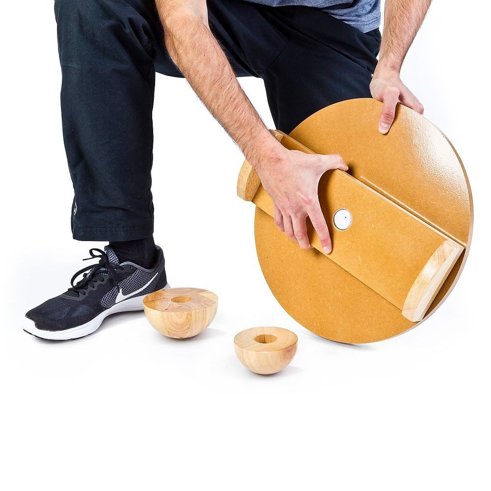 Sport-Thieme Koordinations-Trainingssystem Balance-Board Deluxe, Trainiert Reaktion, Kondition, Motorik und Koordination