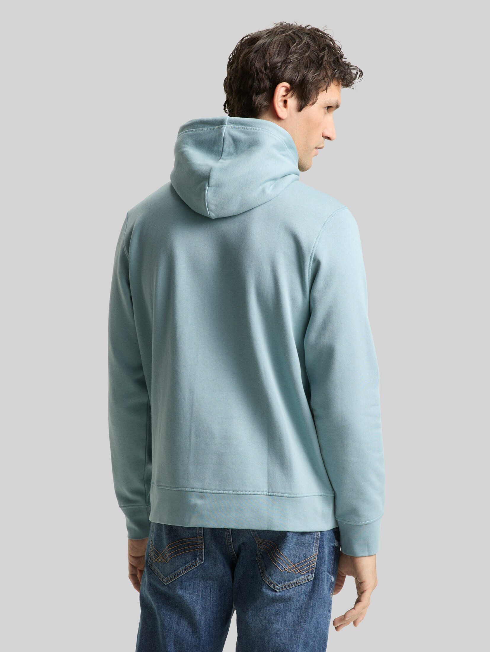 TOM TAILOR Sweatshirt Strick & Sweatshirts Hoodie Sweatshirt mit Logo-Print – Bild 3 von 5