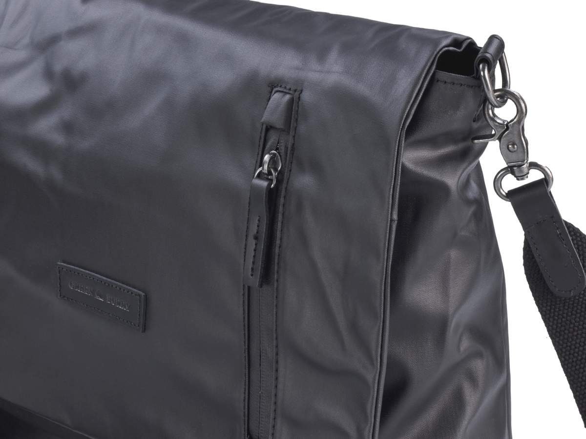 Greenburry Umhängetasche Aviator Waterproof, Messenger Bag 38x30cm, Schultertasche mit Tabletfach 31x22cm