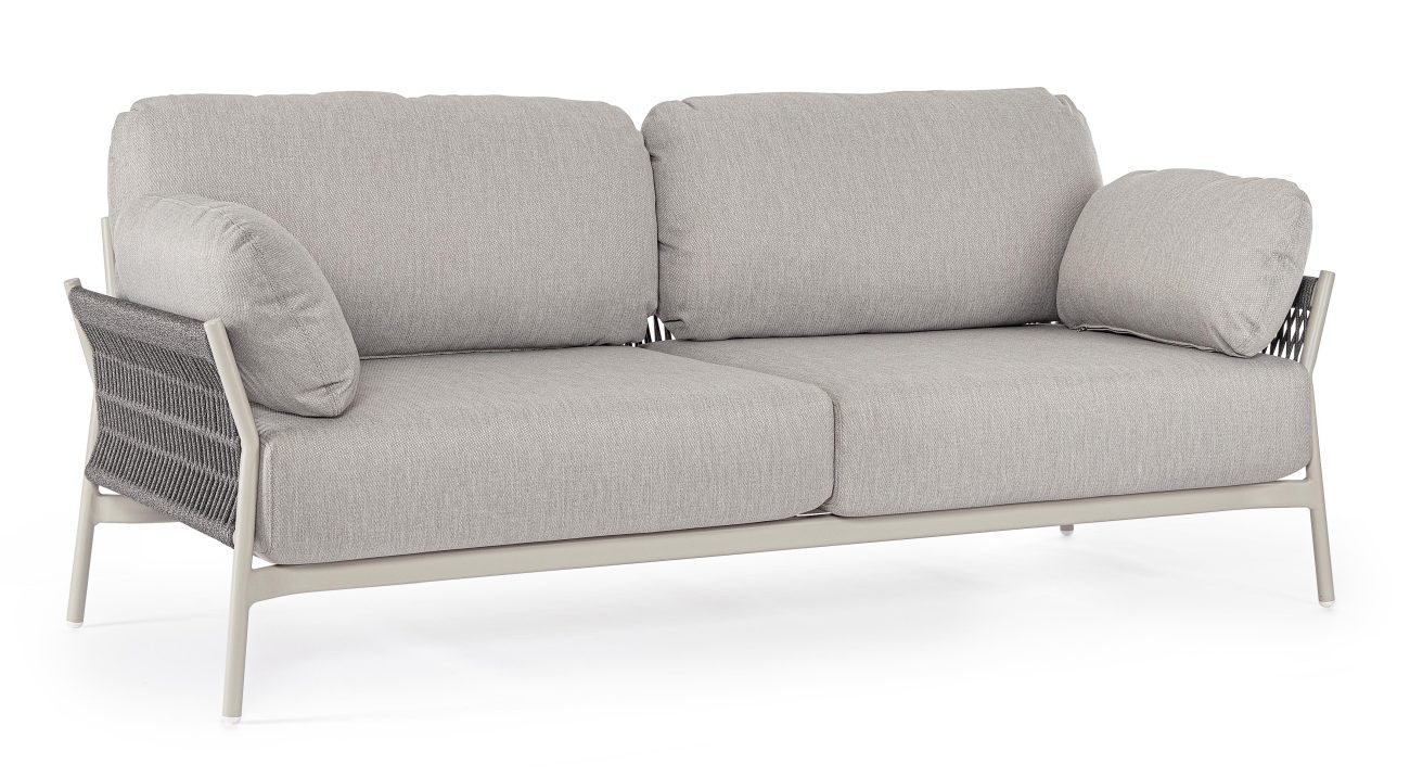 Gartensofa Pardis aus Aluminium, Agate