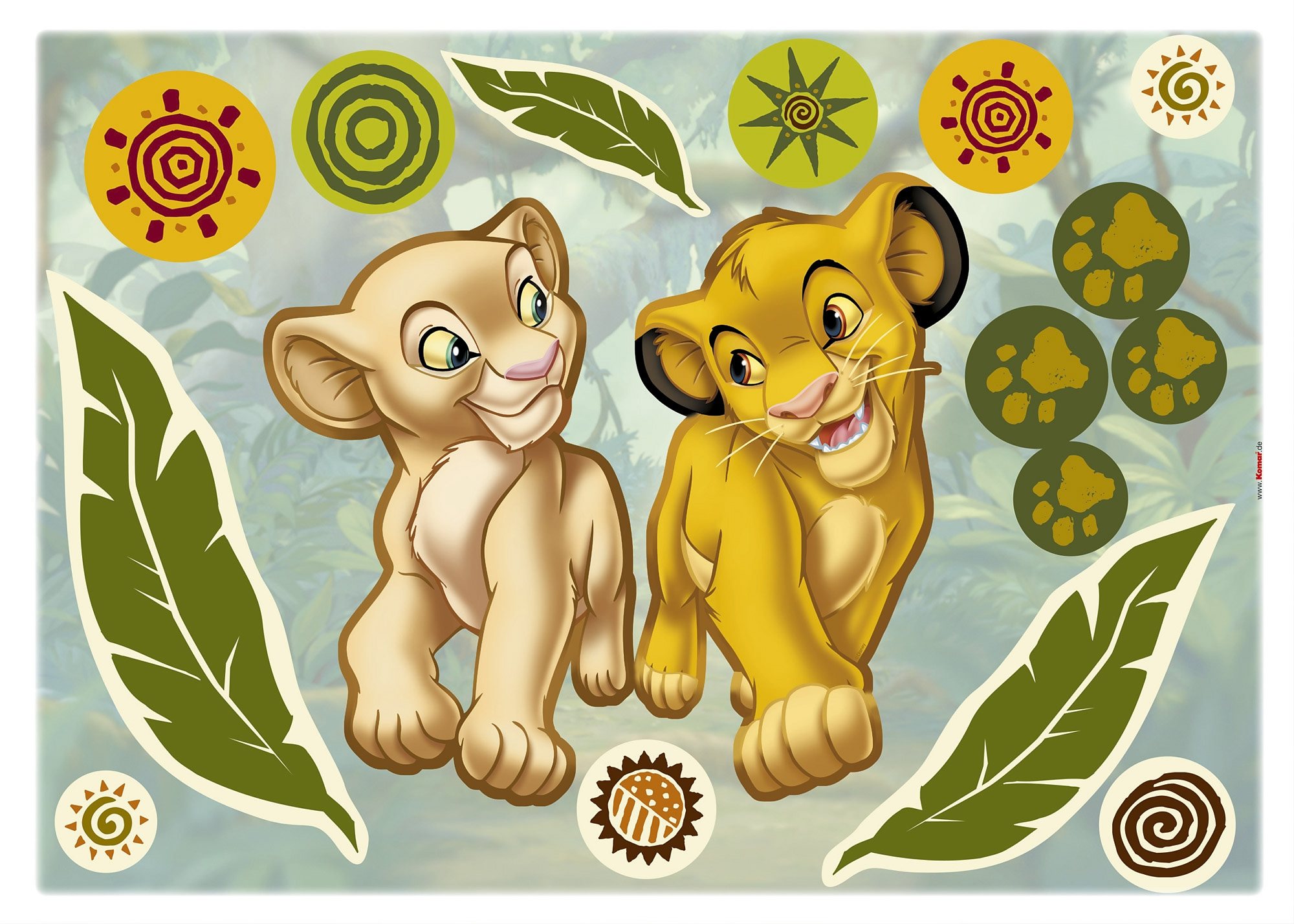 Wandtattoo, »Simba and Nala«, 50/70 cm Wandtattoo, »Simba and Nala«, 50/70 cm