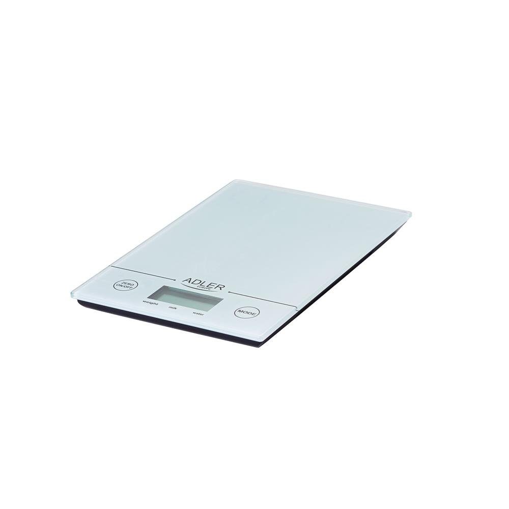 Adler Küchenwaage AD 3138 w, Haushaltswaage, Digitalwaage, 5 kg, 14 x 20cm, LCD-Anzeige