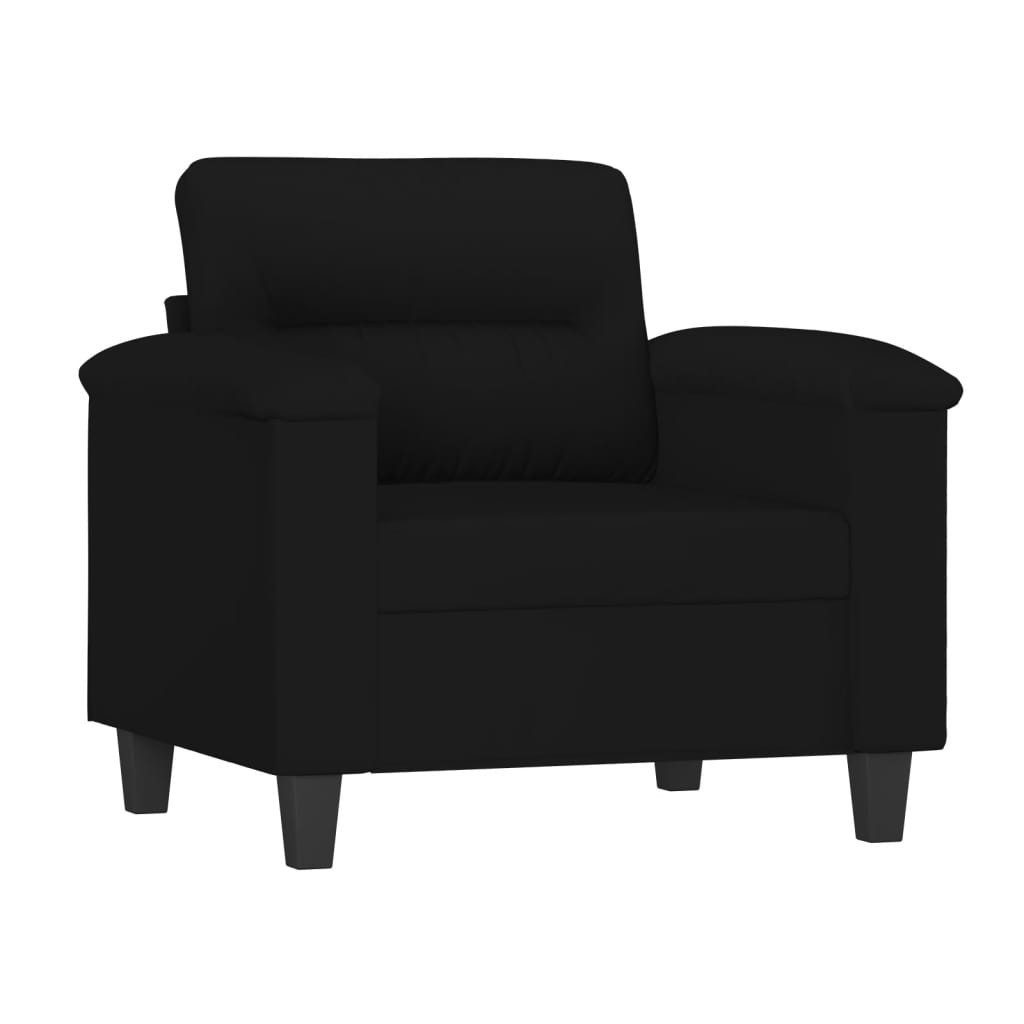 vidaXL Sofa Sessel Schwarz 60 cm Mikrofasergewebe günstig online kaufen