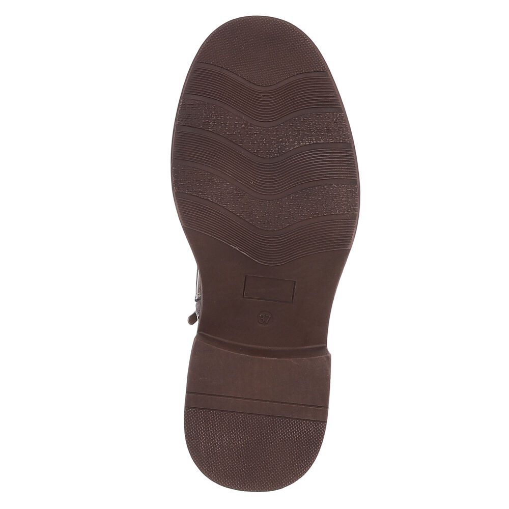 Ital-Design Damen Stiefel mit Schnürung und blockabsatz für Alltag Schnürstiefelette (90598768) Blockabsatz Stiefeletten in Hellbraun – Bild 3 von 5