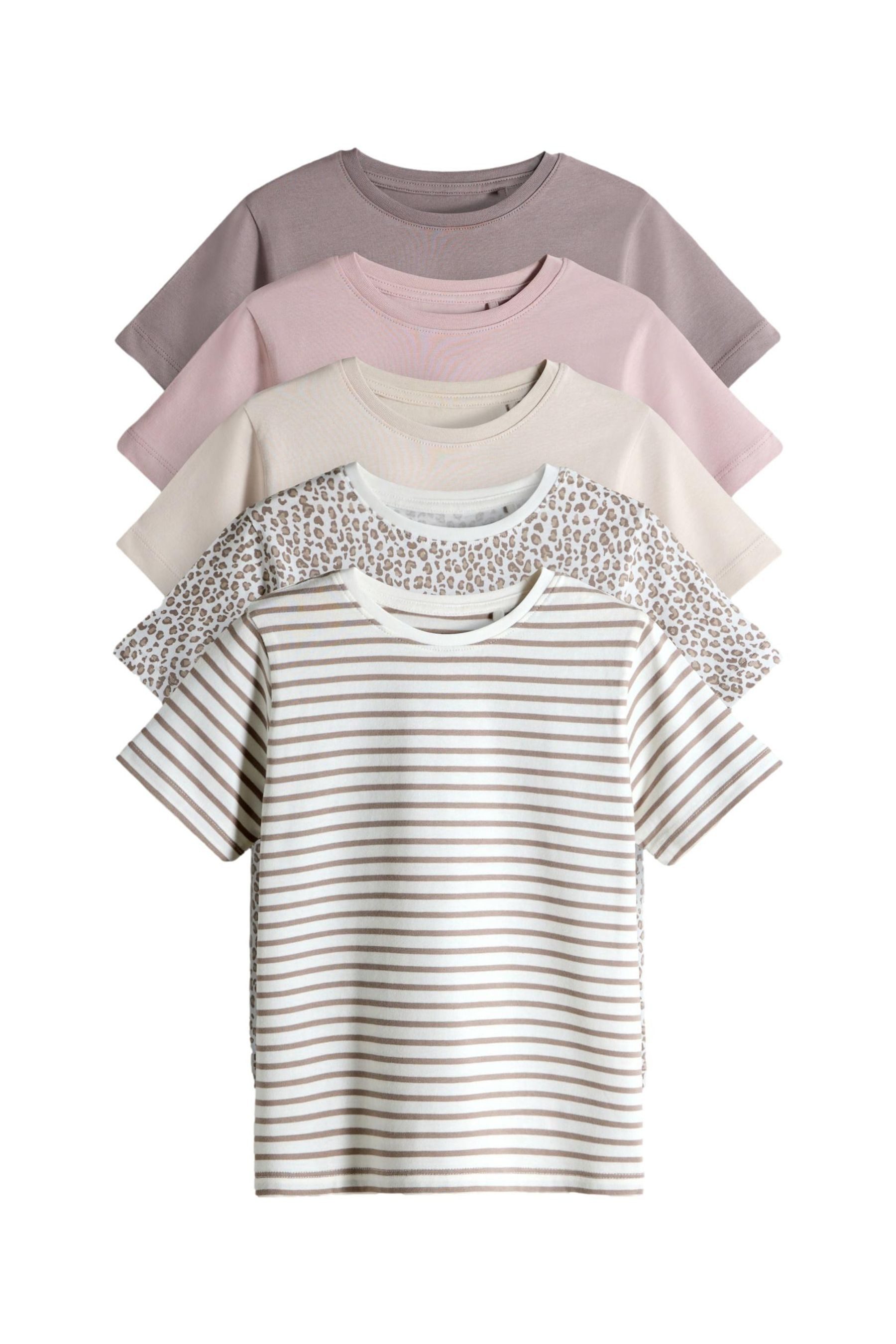 The Set T-Shirt The Set Kurzarm-Skater-T-Shirts, 5er-Pack (5-tlg)