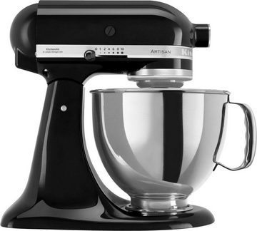 KitchenAid Küchenmaschine 5KSM175PSEOB+KSMVSA ONYX BLACK, 300 W, 4,8 l Schüssel, Gratis Gemüseschneider und 3 Trommeln (Wert ca. 129,-UVP)