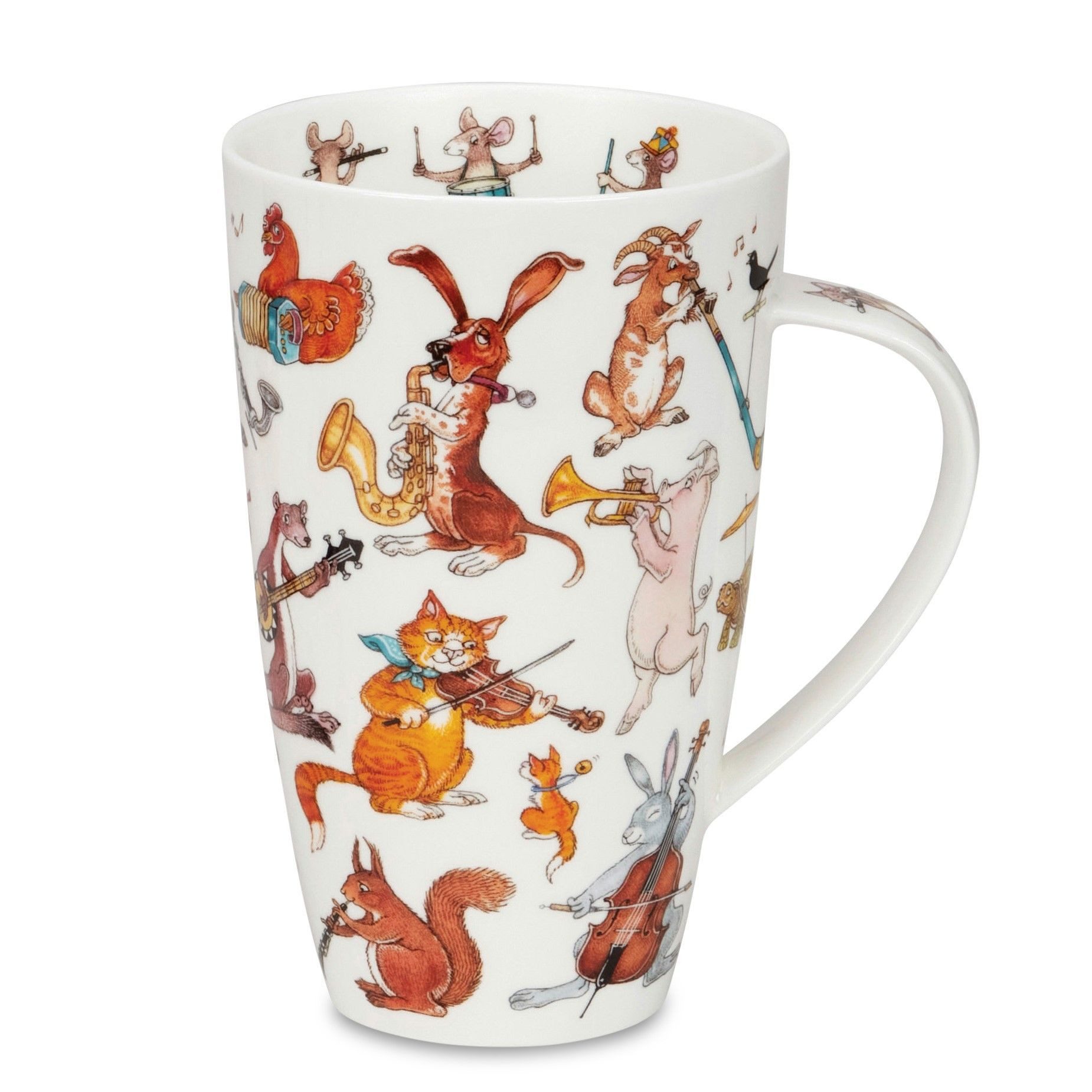 formano Tasse Dunoon, Porzellan, Spülmaschinengeeignet, Mehrfarbig, Tiere, H: 15cm