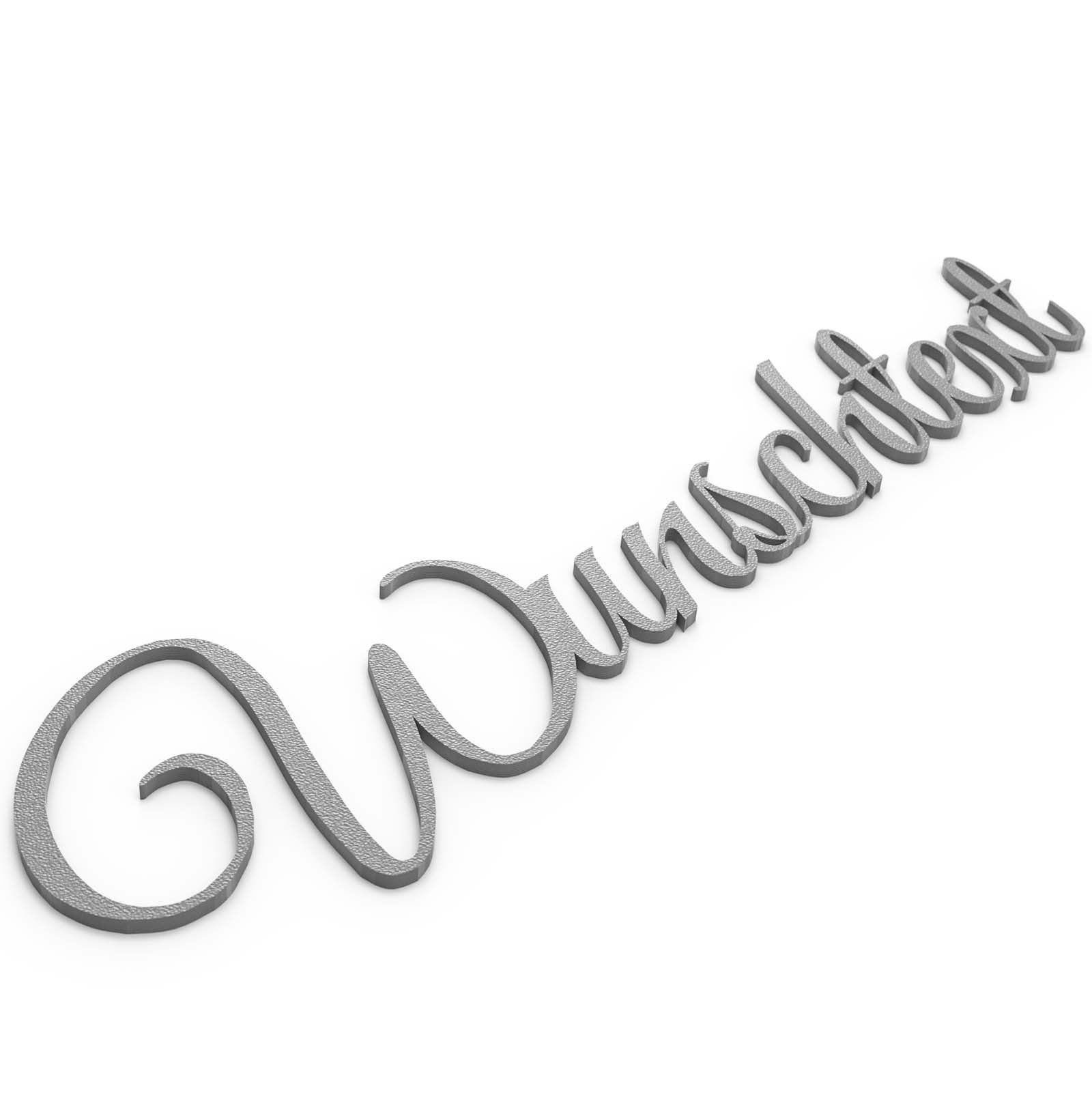 Hinweisschild Wunschtext Türschild Personalisiert Schriftzug Name Selbstklebend Grau