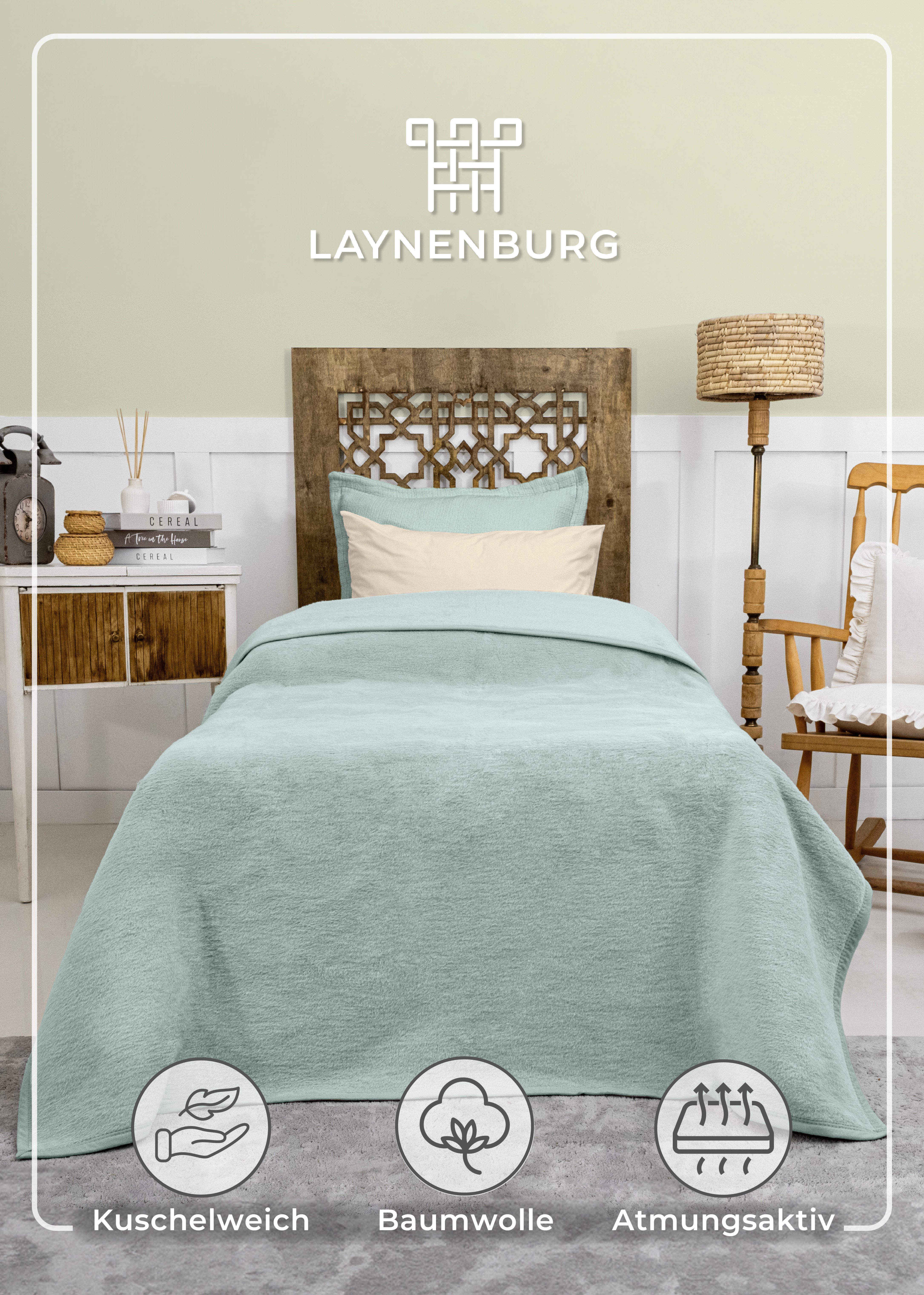 Wohndecke Wohndecke aus Baumwolle - Kuscheldecke, günstig online kaufen