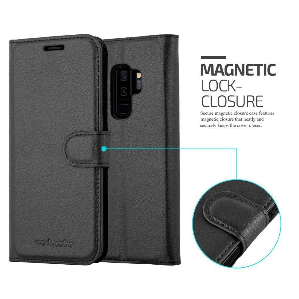 Cadorabo Handyhülle für Samsung Galaxy S9 PLUS Hülle Samsung Galaxy S9 PLUS, Hülle Schutzhülle mit Standfunktion, Kartenfach und Magnetverschluss