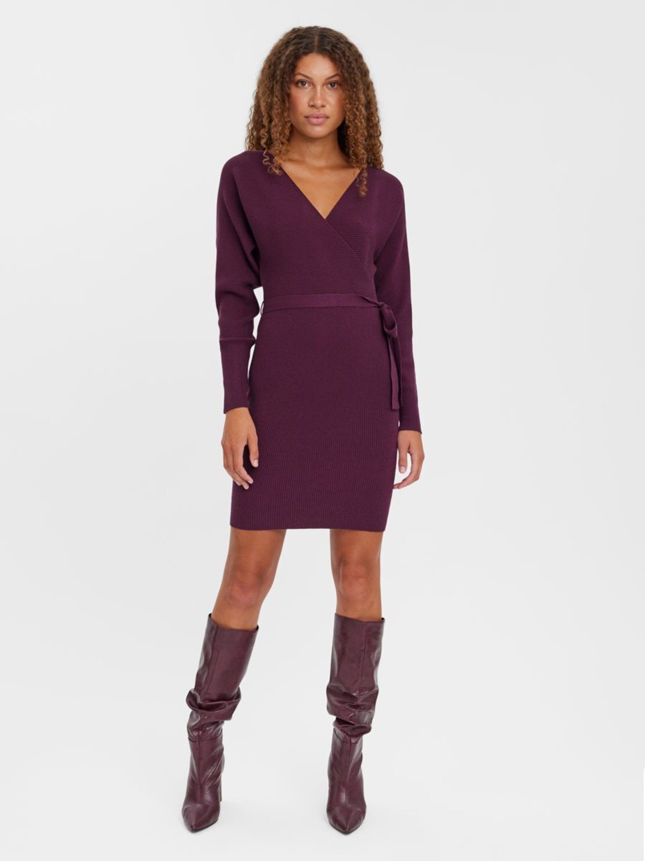 Vero Moda Strickkleid (1-tlg) Plain/ohne Details