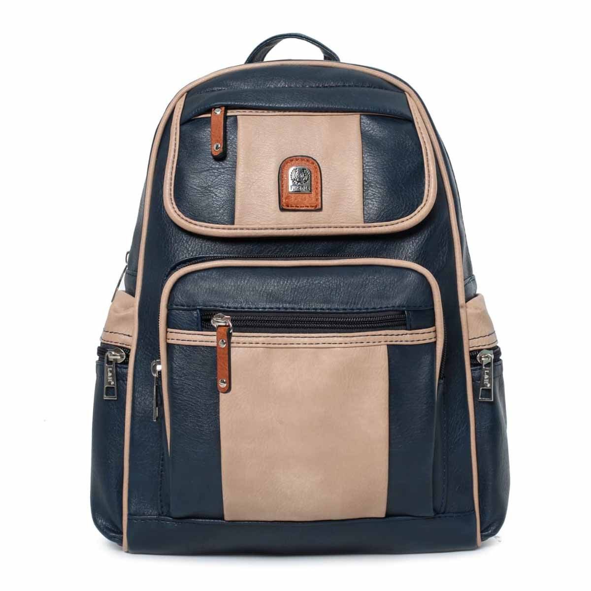 ITALYSHOP24 Rucksack Damen CityRucksack Tasche Umhängetasche, als Rucksack & Handtasche tragbar, viele Farben/Variationen