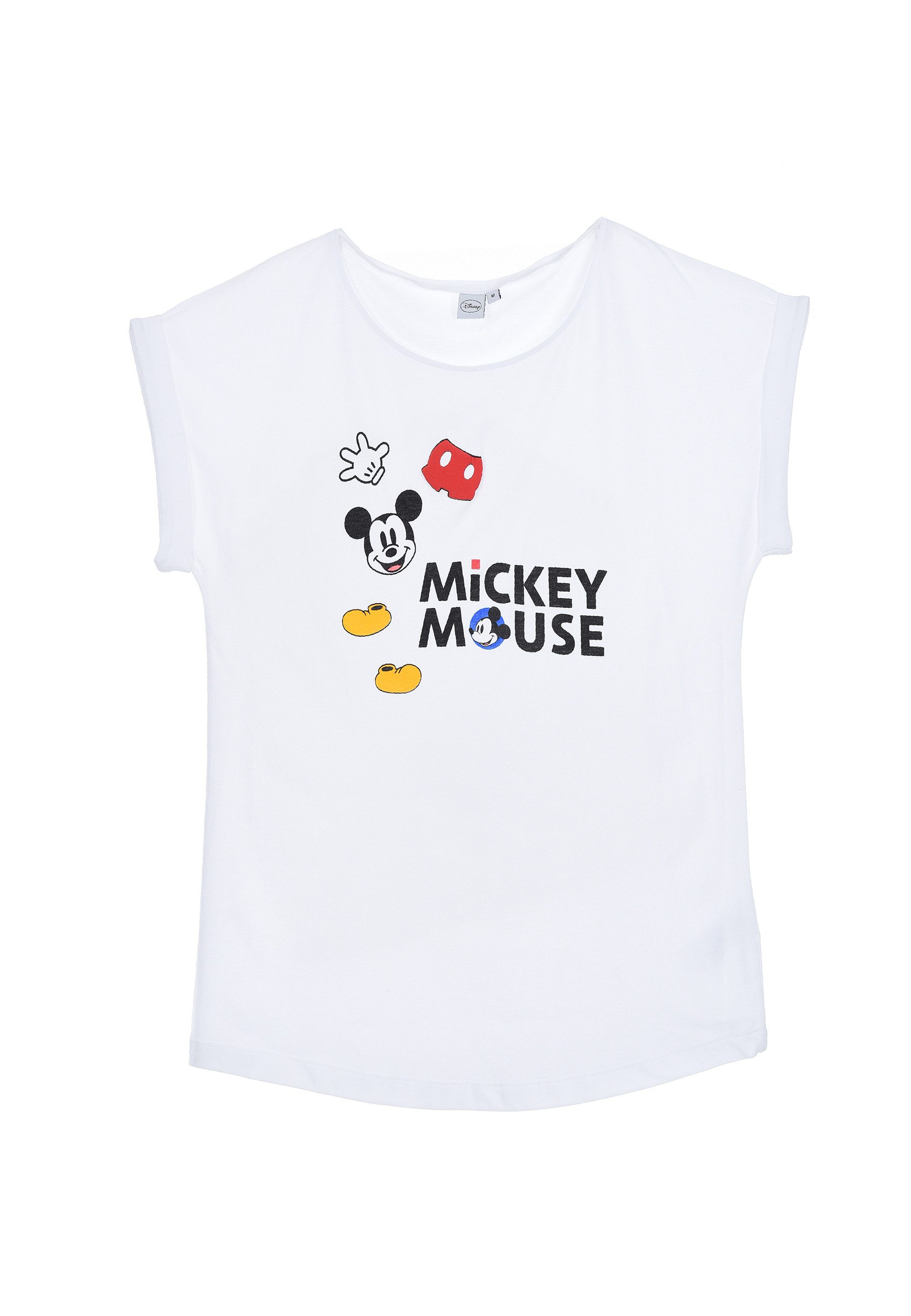 Disney Mickey Mouse T-Shirt T-Shirt Damen Oberteil