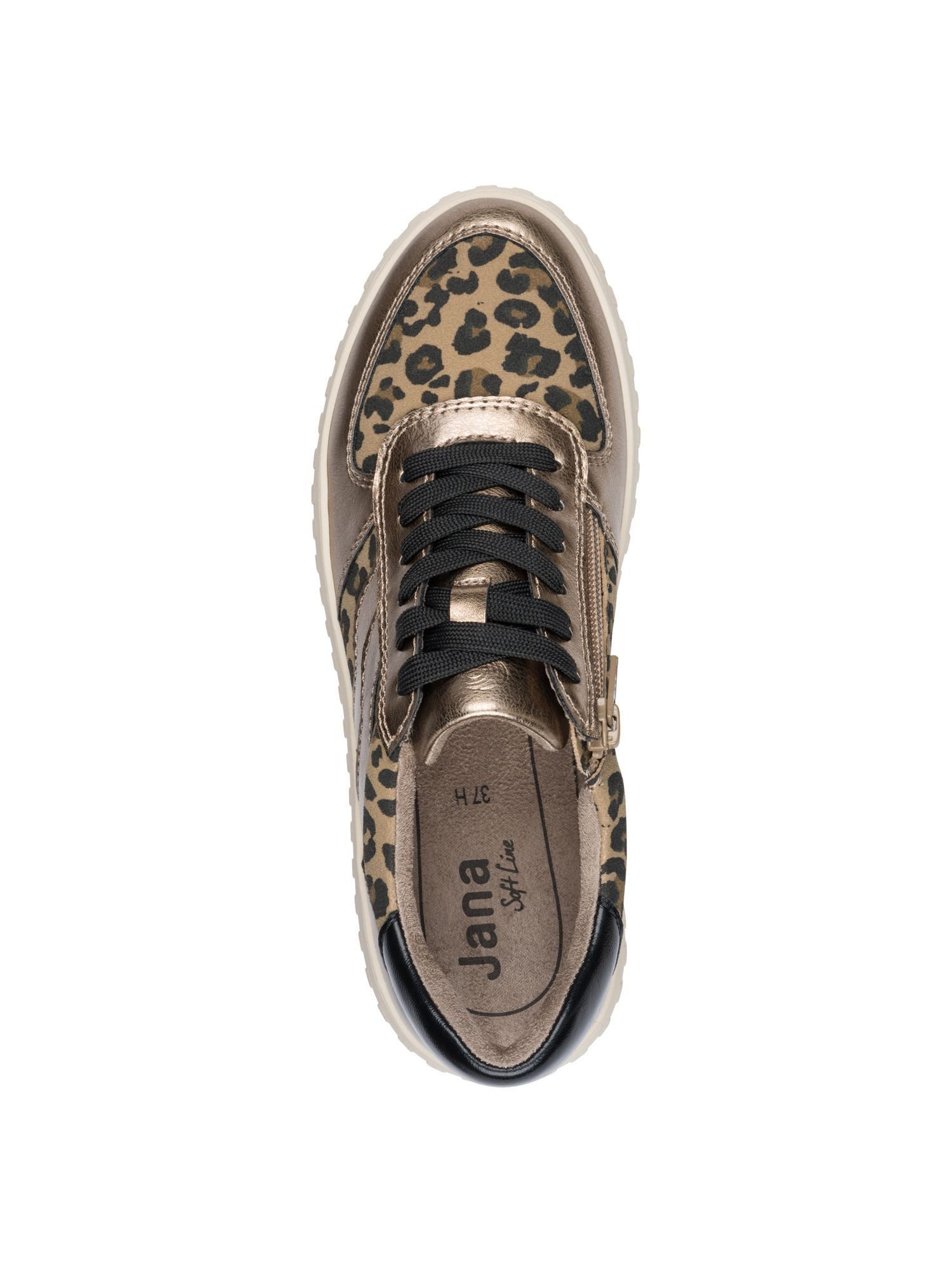Jana Damen Sneaker Flach Mit Reißverschluss, Vegan – Mehrweite (Wide Fit), Bequem Für Alltag & Freizeit