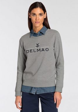 DELMAO Sweatshirt mit edler erhabener Stickerei
