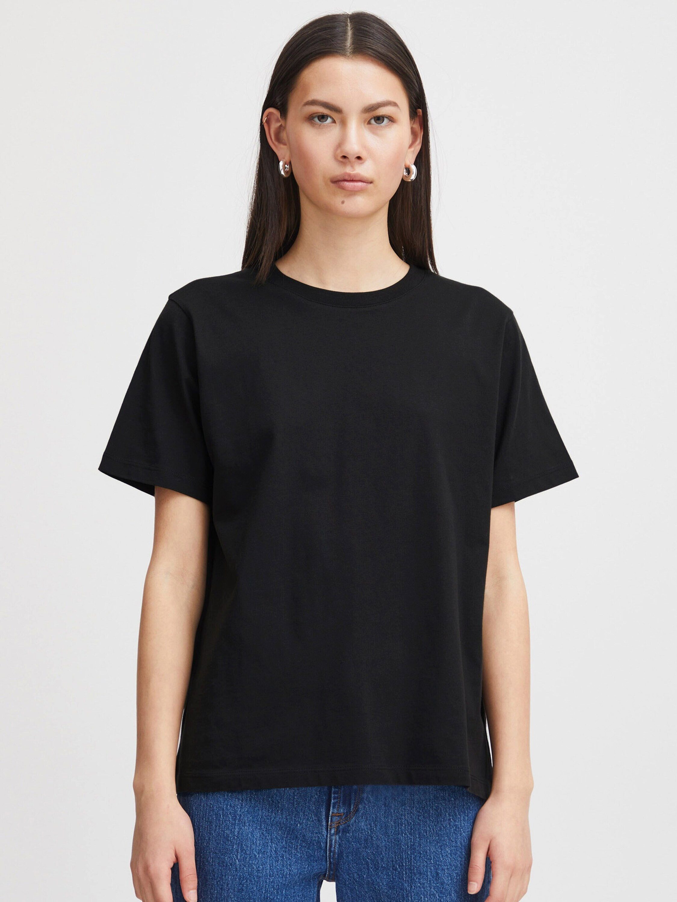 Ichi T-Shirt PALMER (1-tlg) Plain/ohne Details