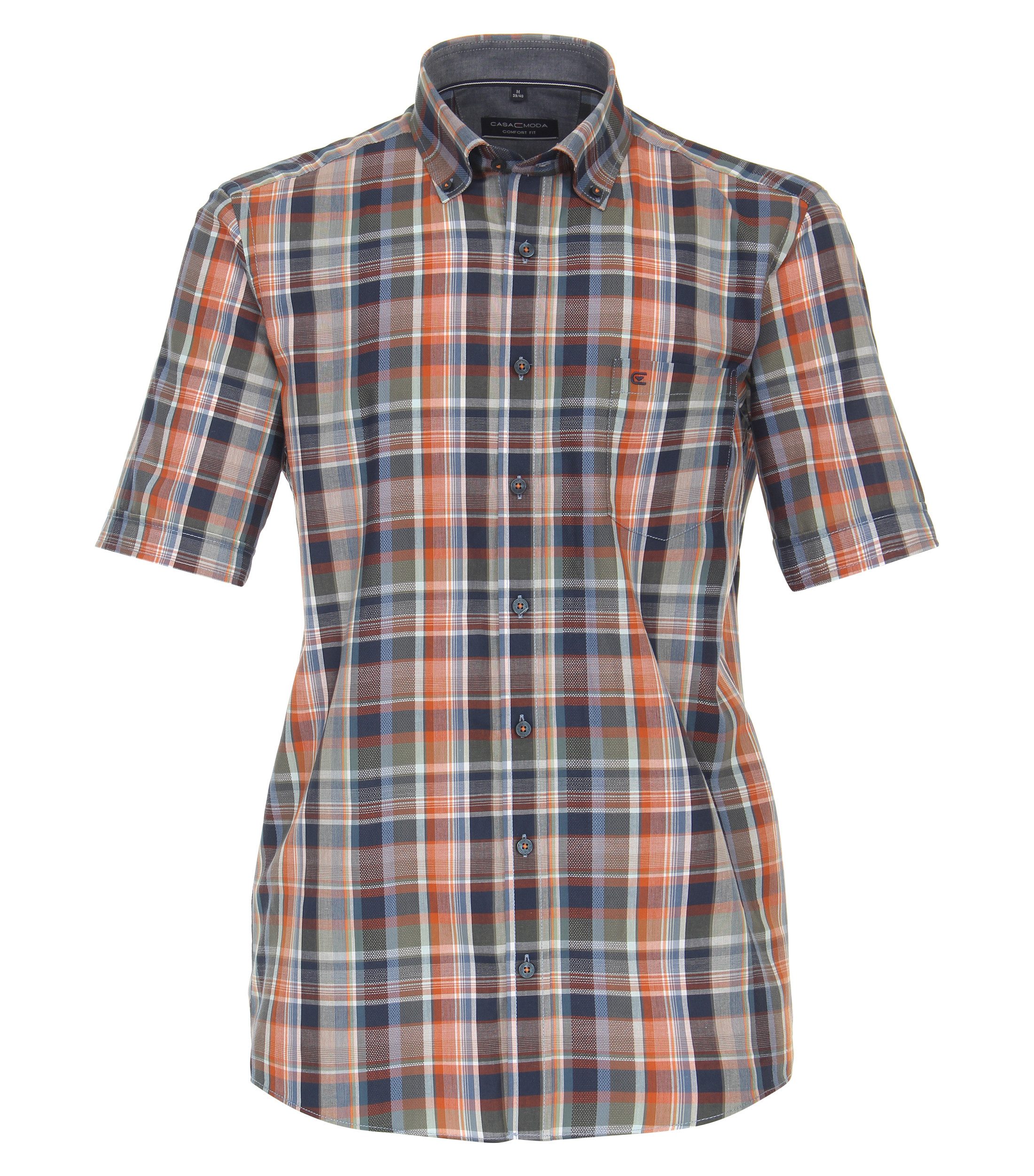CASAMODA Kurzarmhemd CASAMODA Freizeithemd Kurzarm kariert